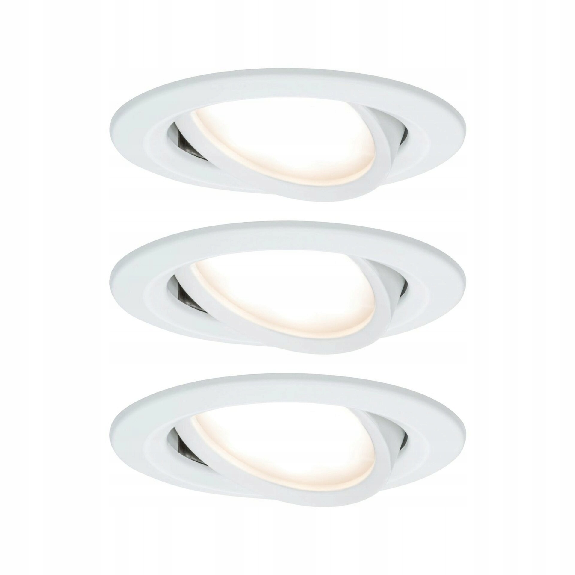 Paulmann Nova 3x6,5W Led vstavané svietidlo kruhové, biele, stmievateľné