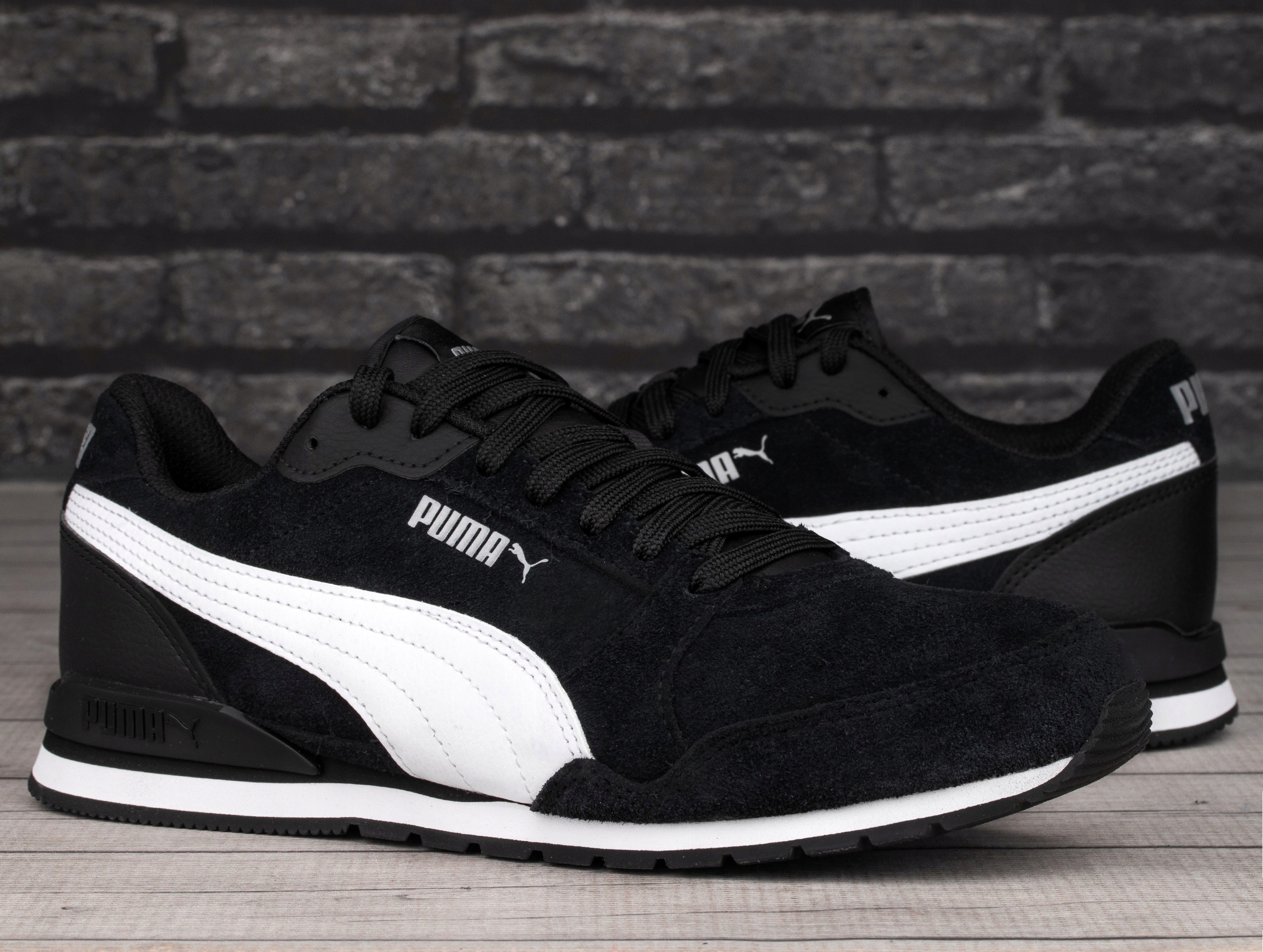 Buty męskie, sneakersy Puma ST RUNNER V SD BLACK WHITE Marka Puma
