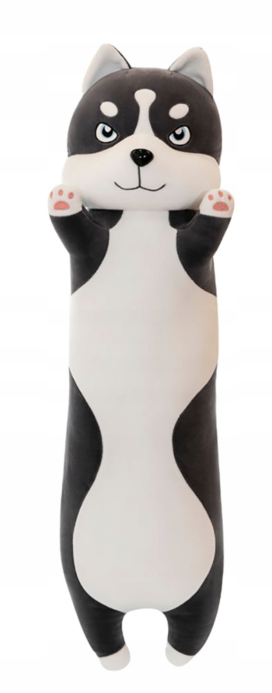 DŁUGI PIES PODUSZKA MASKOTKA PLUSZOWA HUSKY 70 CM Wysokość produktu 70 cm