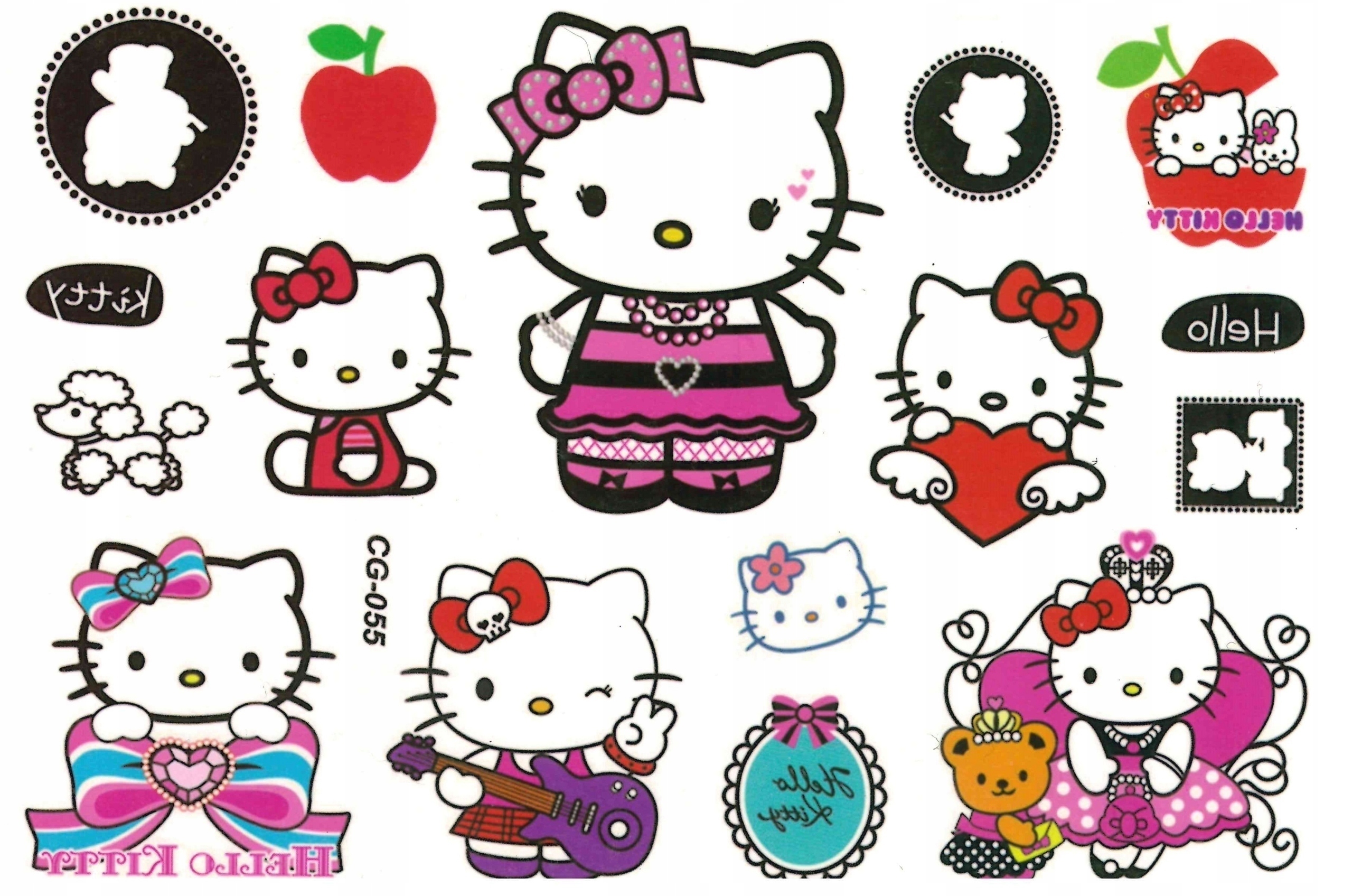 

Tatuaże zmywalne dla dzieci Hello Kitty CG055