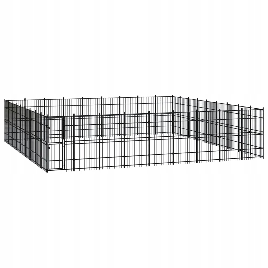 Levně Kotec venkovní pro psa, ocelová, 74,65 m²