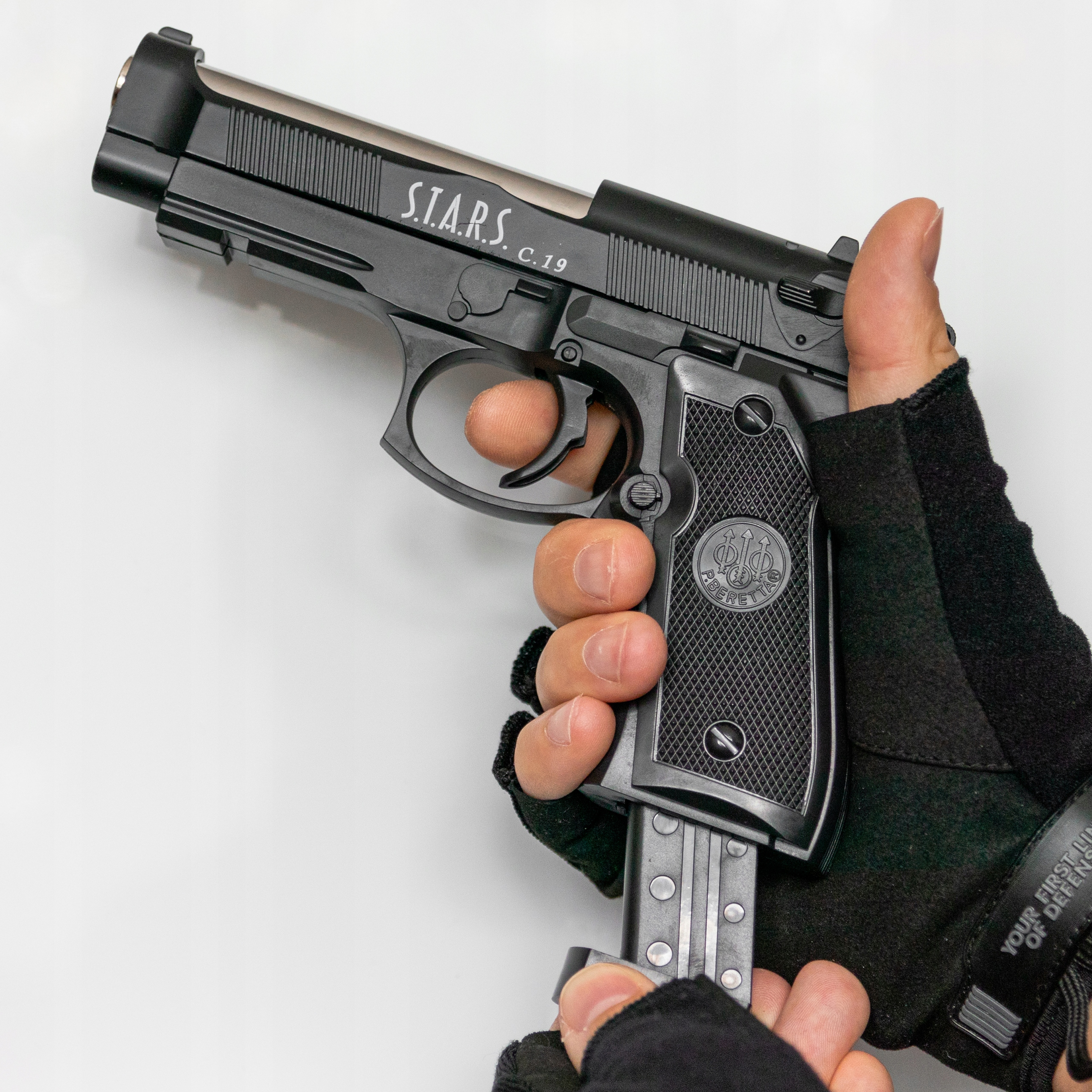 PISTOLET NA KULKI METAL ASG + TŁUMIK + 1000 KULEK Wiek dziecka 18 lat +