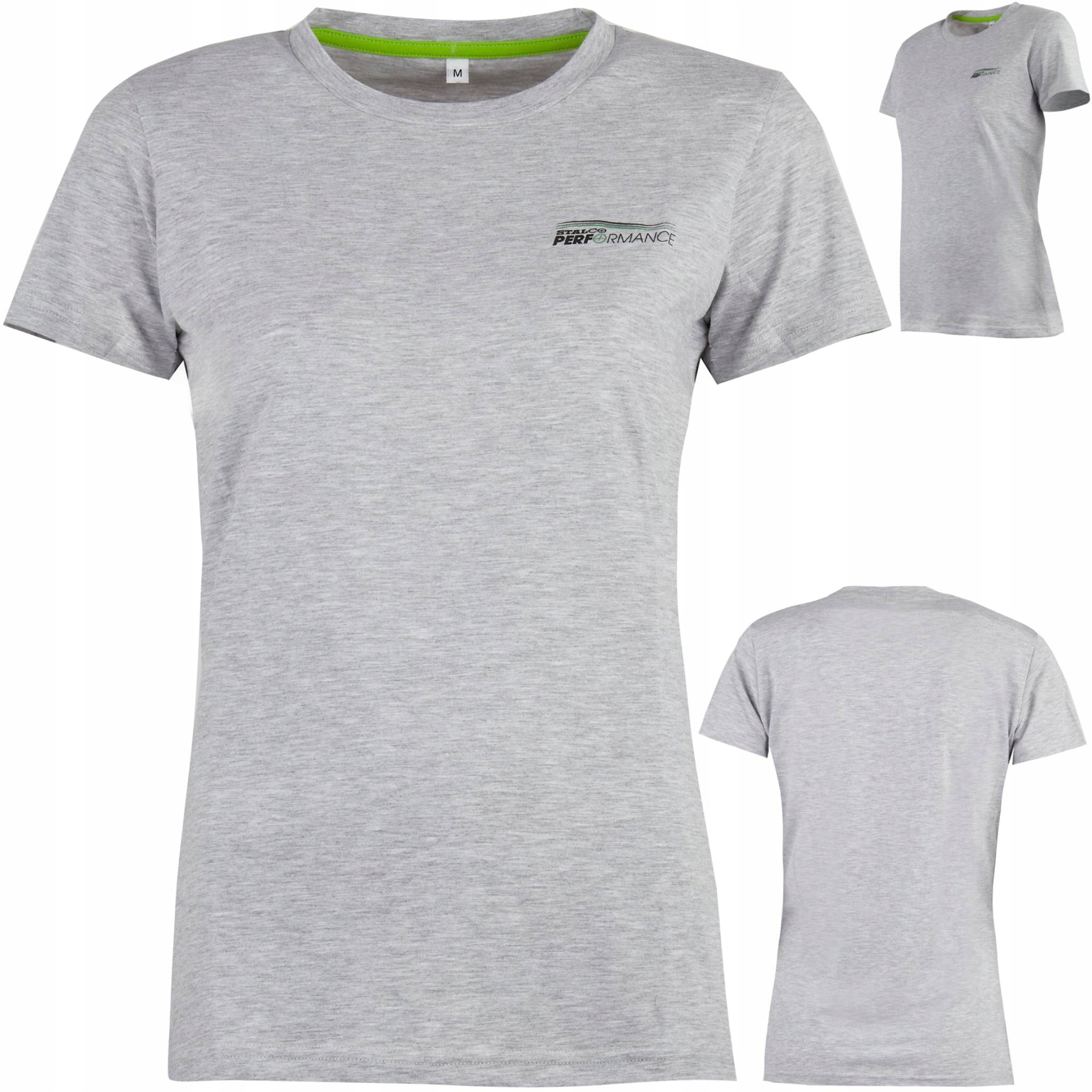 

T-shirt Damski Szary Lucky r.M Stalco Performance