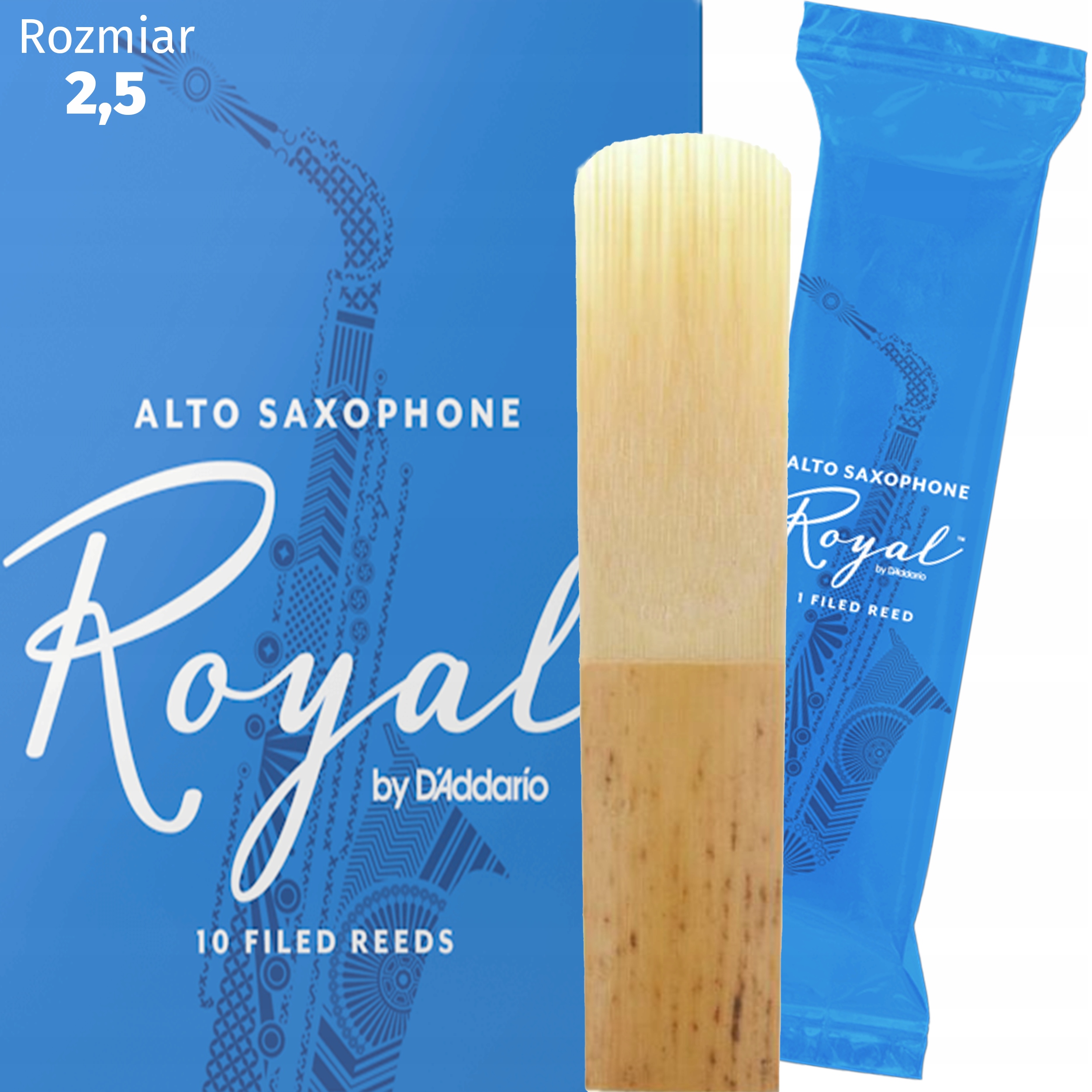 Stroik saksofon altowy alt 2,5 Rico ROYAL Daddario RJB1025 1 szt.