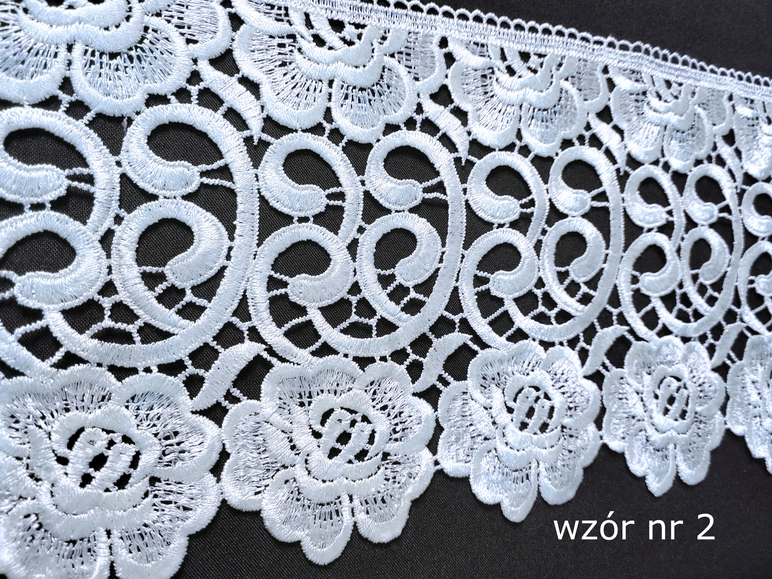 GIPIURA KORONKA DO FIRAN OBRUSÓW 20cm, ROLKA 28mb. Kod producenta 7