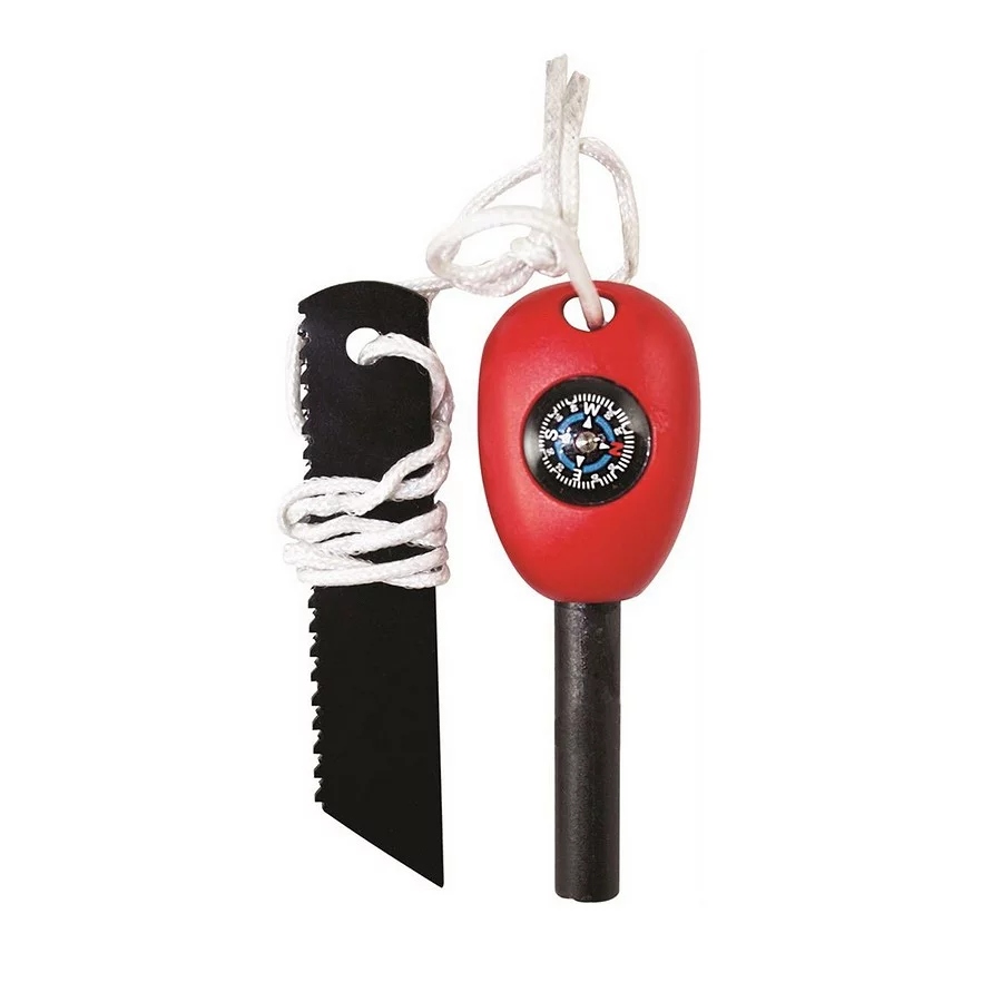 Mini Krzesiwo Bcb Fireball Flint & Striker z Kompasem i Krzesakiem