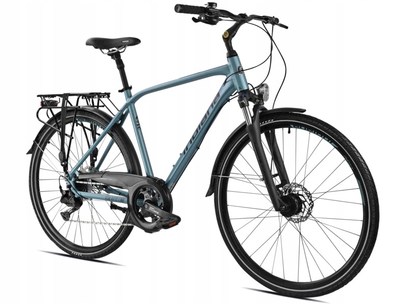 Rower trekkingowy Indiana X-Road 4.0 M17 28 cali męski Jasnoniebieski