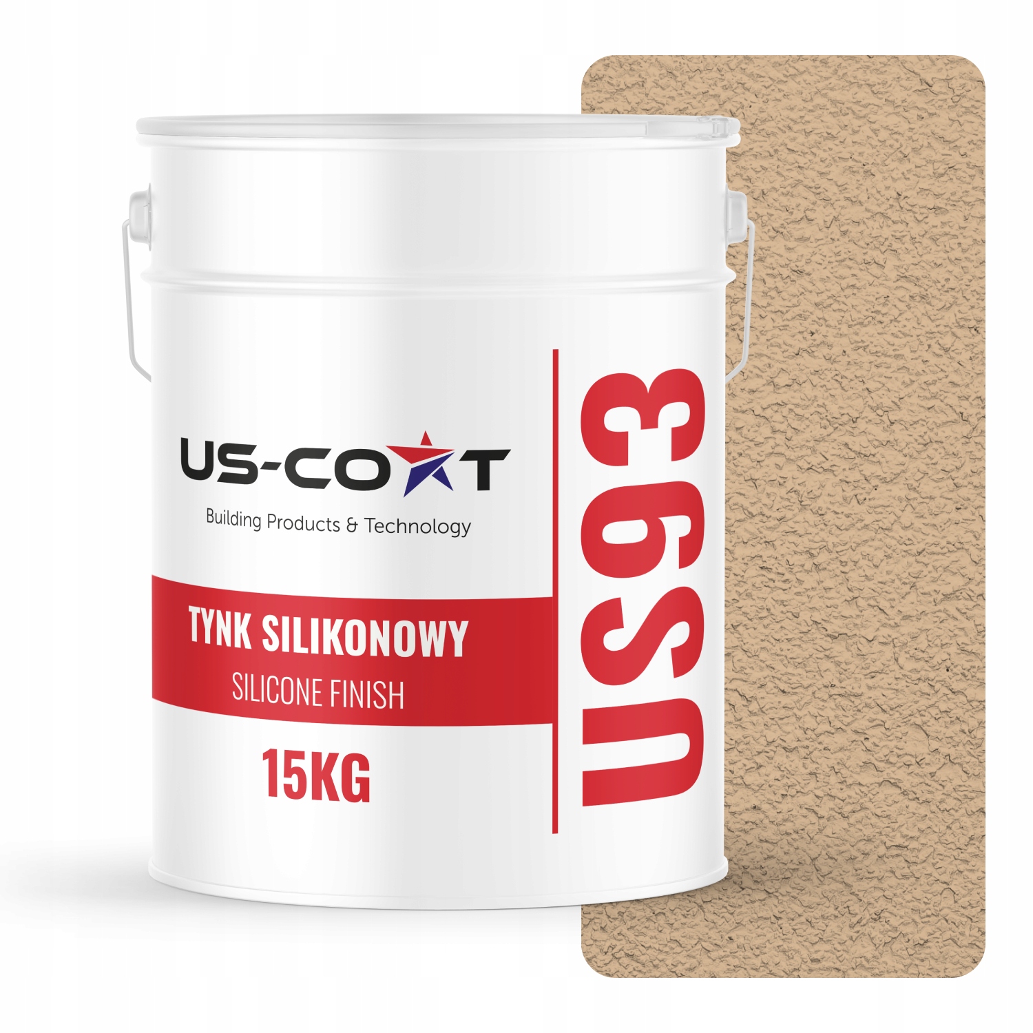 Silikónová Fasádna Omietka Béžová F445 15KG Baranek Granulácia 3.0 mm