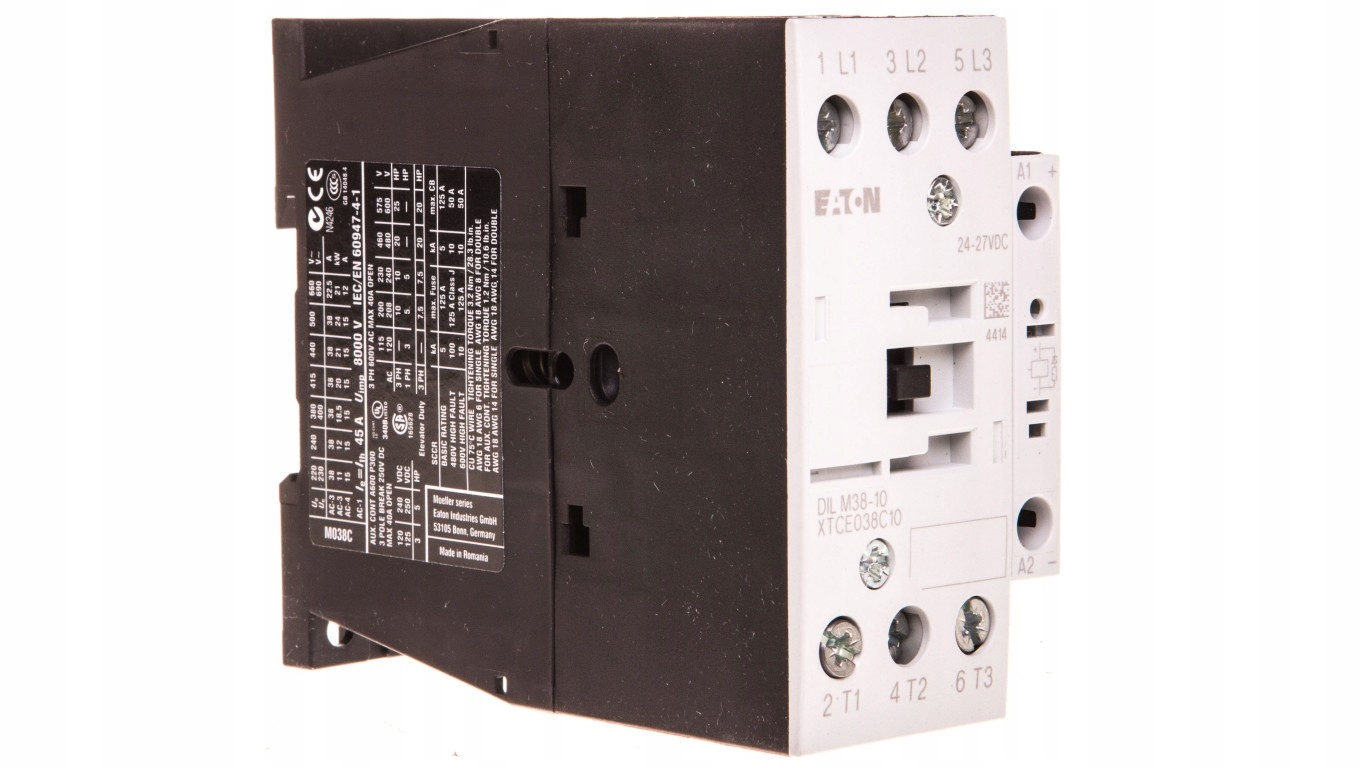 Stycznik mocy 38A 3P 24V DC 1Z 0R DILM38-10(RDC24) 112442