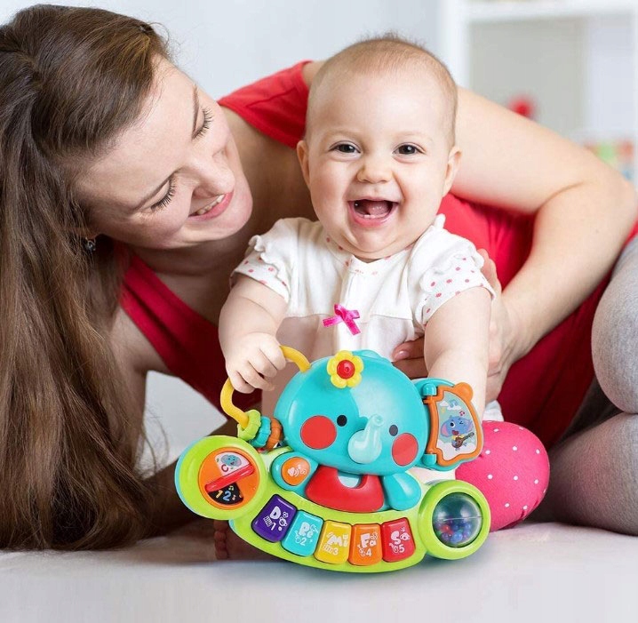 EDUKACYJNE PIANINKO INTERAKTYWNE DLA DZIECI SŁONIK Wiek dziecka 6 m +