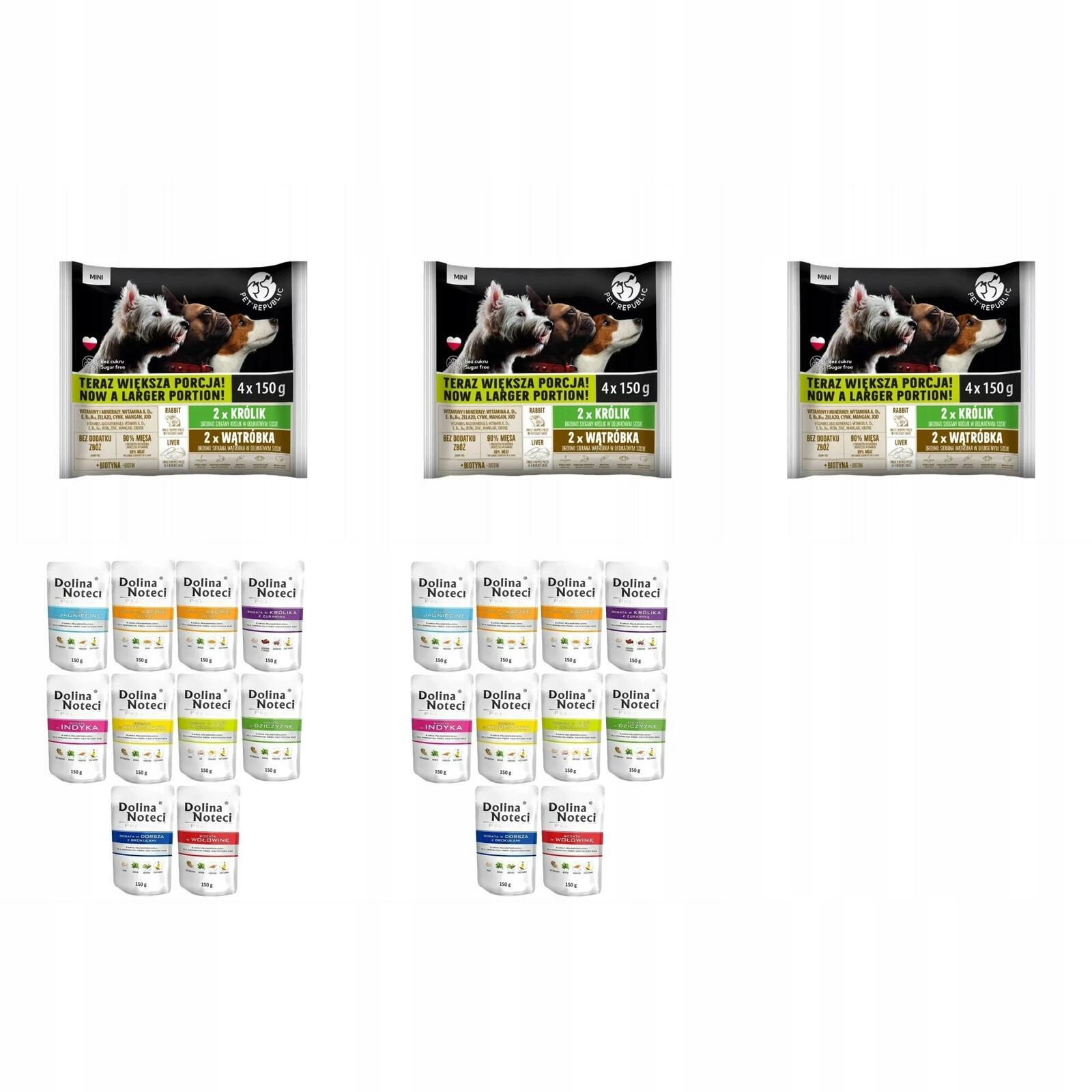 Dolina Noteci Premium PetRepublic Mokra karma dla psa MIX 30x 150g .