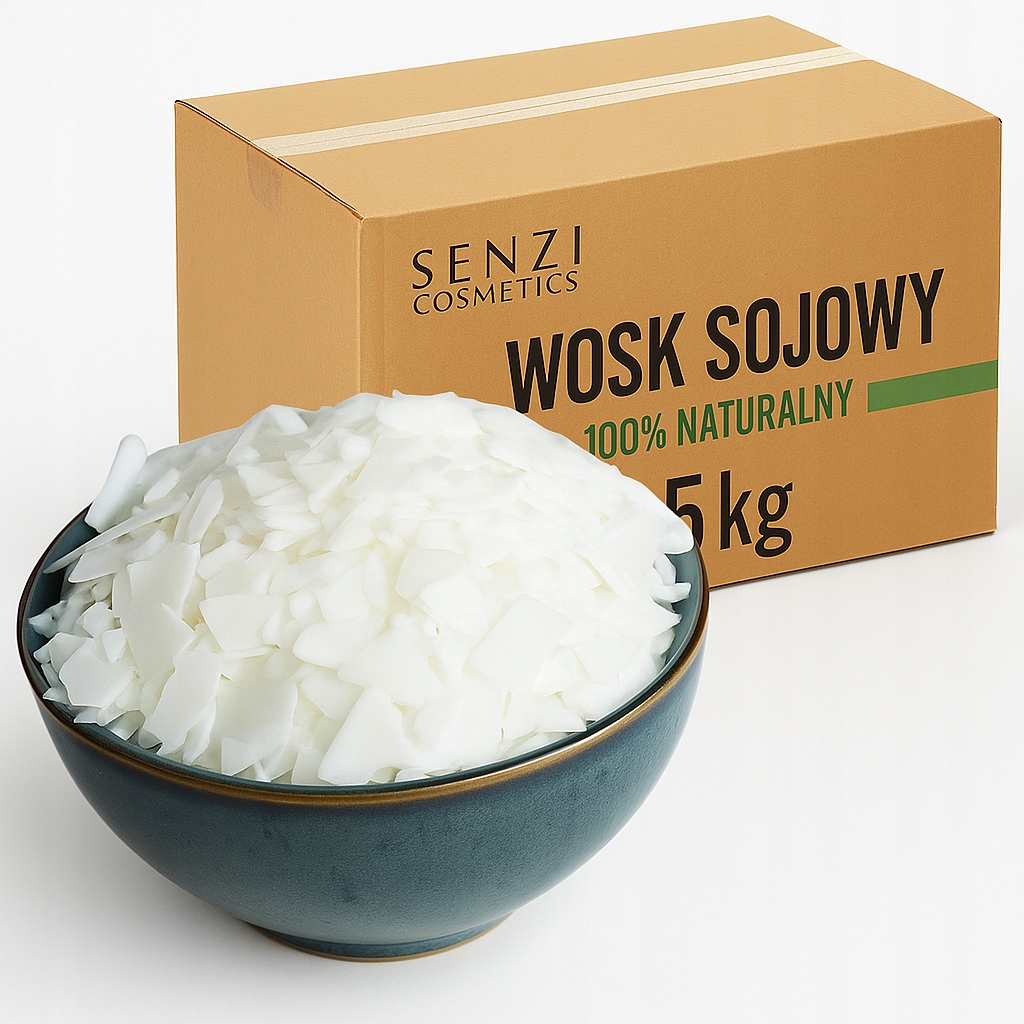 Vosk 5 kg pro zalévané sójové svíčky 100% přírodní Senzi Cosmetics