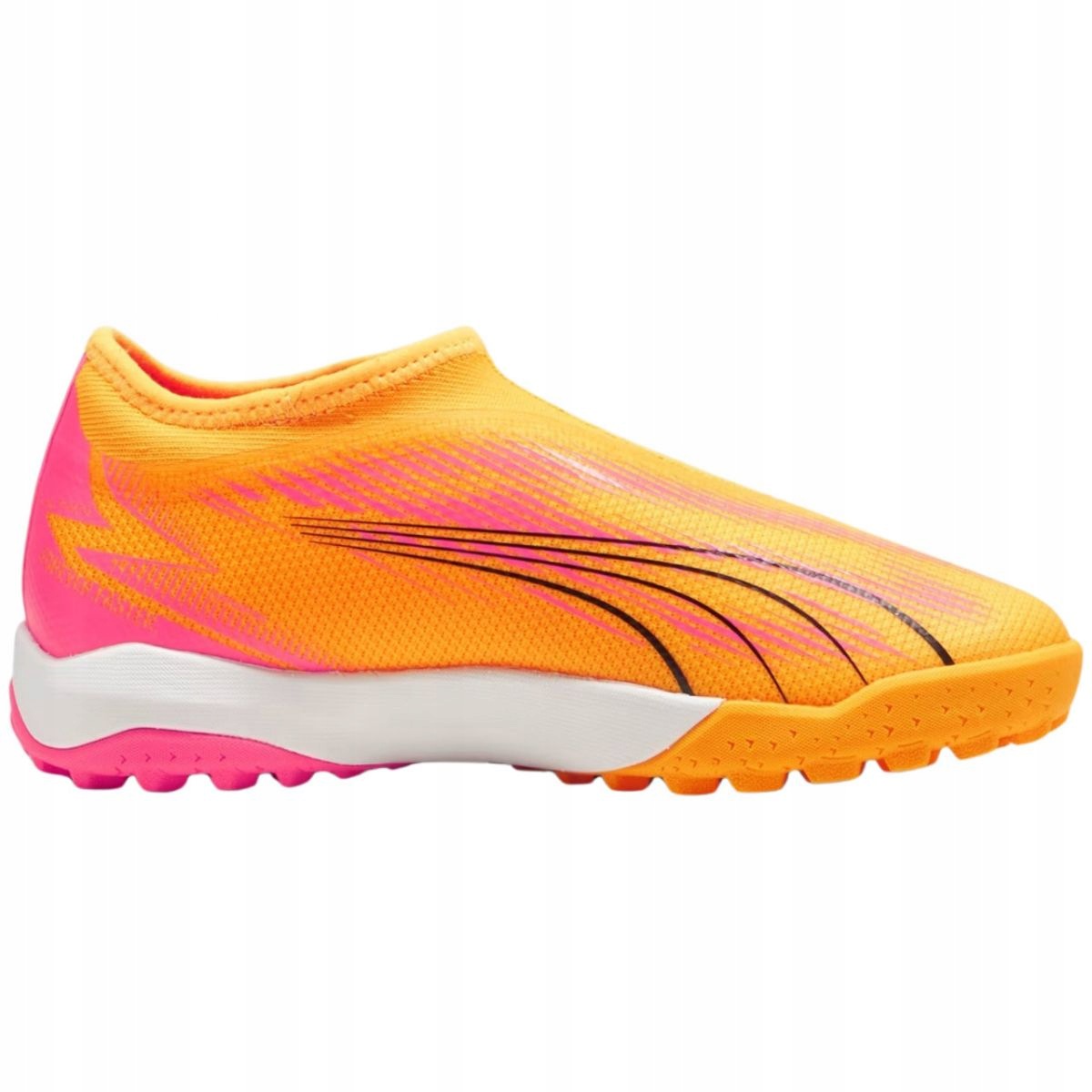 Puma Ultra Match LL TT+Mid buty piłkarskie pomarańczowe junior r 37,5