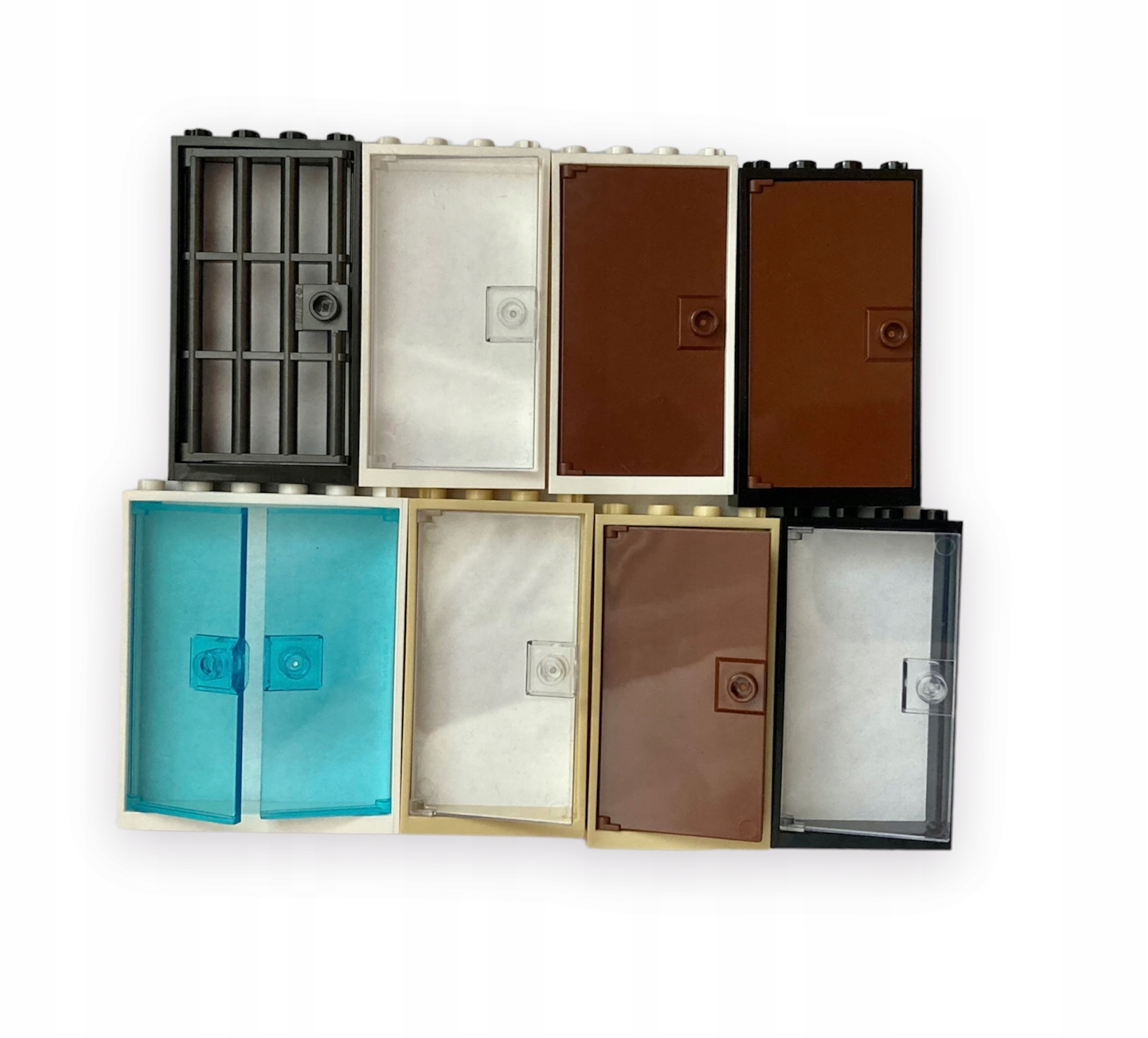 LEGO 60623 RAMA Drzwi 1x4x6 Reddish Brown Brązowy 2szt Marka LEGO