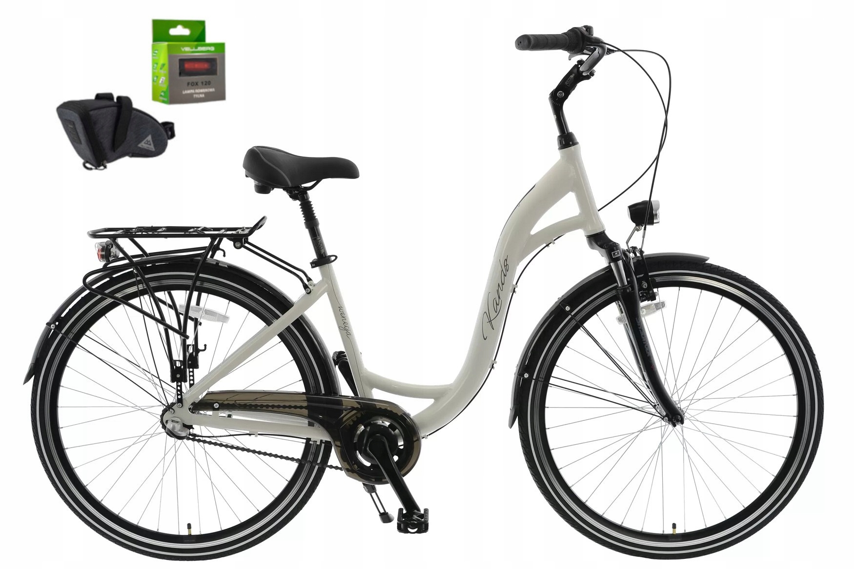 Rower Miejski 28 Kands Wenecja Nexus 3 Biegi 17" Biały