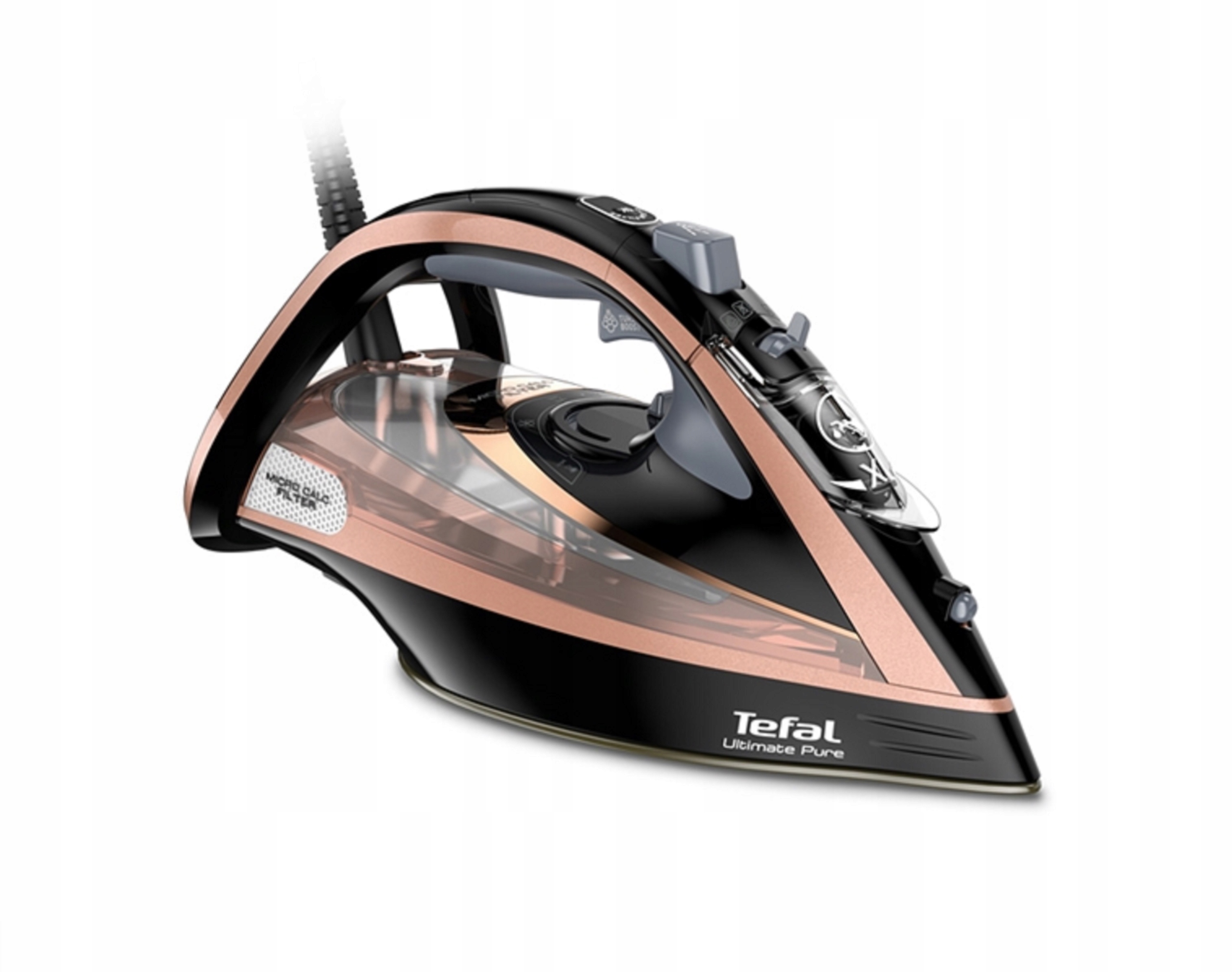 Żelazko parowe Tefal Ultimate Pure FV9845 3200W blokada kapania
