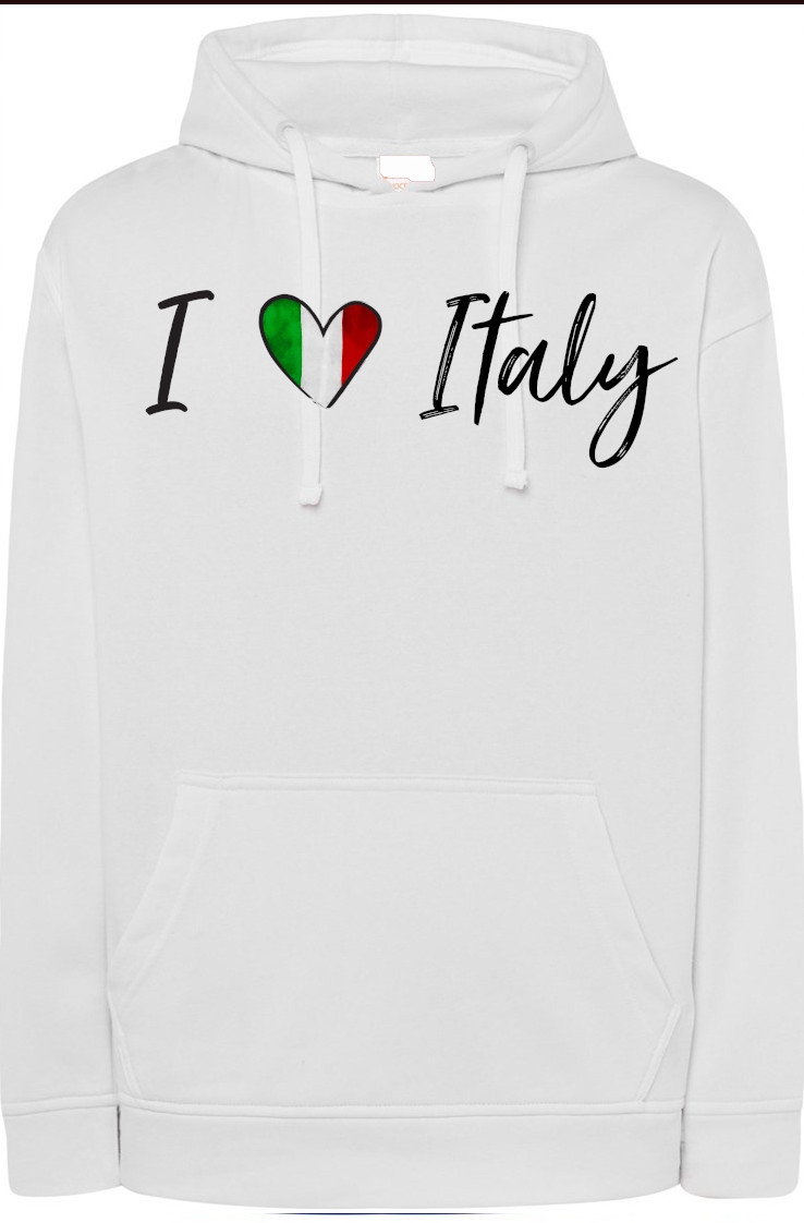 I Love Italy Miluji Itálii Mikina S Kapucí vel. 3XL