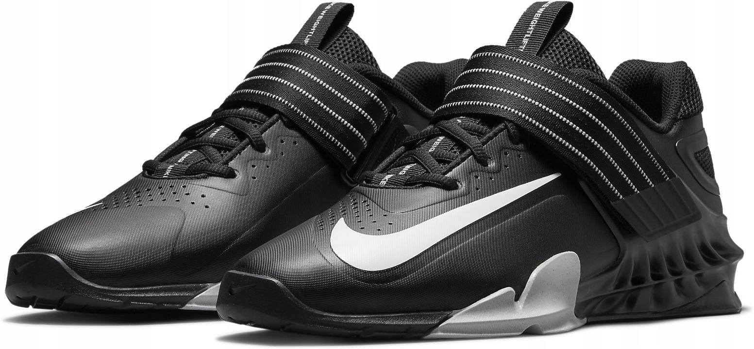 boty na zvedání závaží nike savaleos black/white-grey fog Černé 45