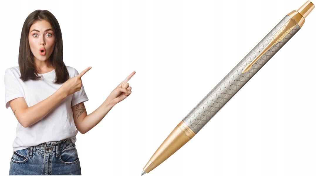 Parker IM Premium srebrzysty Gt długopis