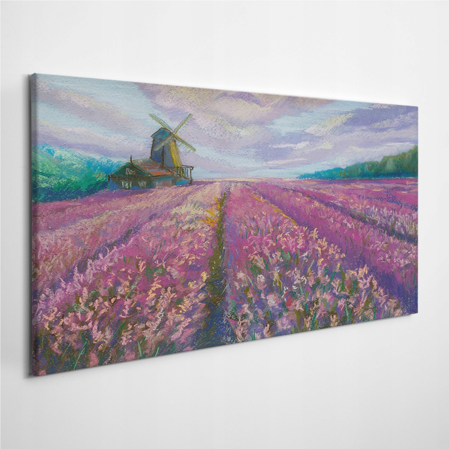 

Zdjęcie na foto-obrazie Lawenda Łąka Młyn 120x60