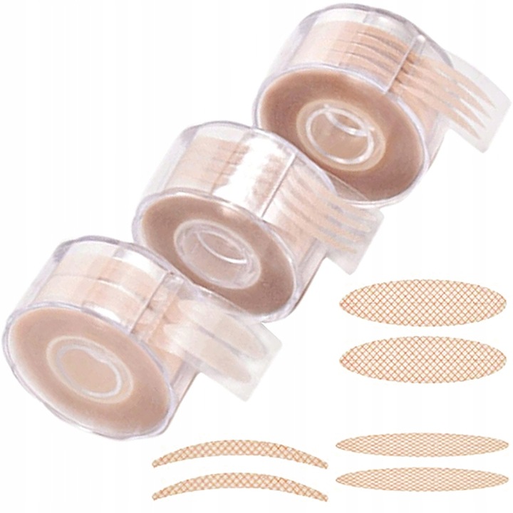 Náplasti na oční víčka, pásky na plné oči, sada 3 pásků na oči, 1080ks