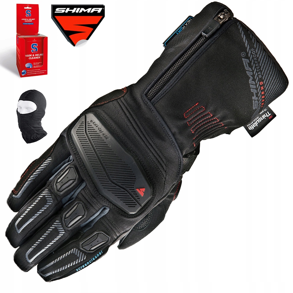 Motocyklové Rukavice Shima Inverno Lady Zateplené, Vodeodolné Dámske