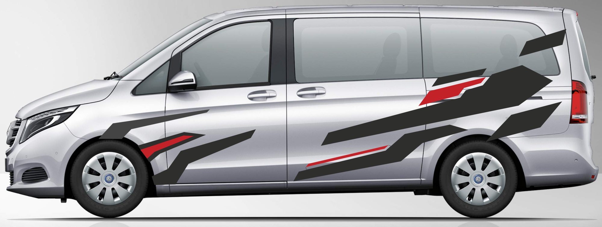 Nálepky na Mercedes Vito, Viano vklasa camo 01 sada boky a zadná časť