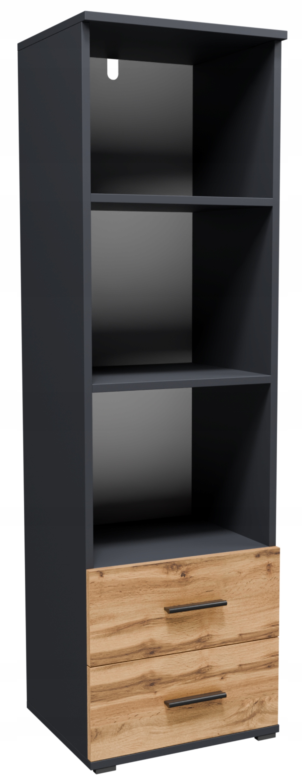 Regál CR3-ST1 130 cm grafit-wotan zásuvky skříňka oblečení knihy hračky