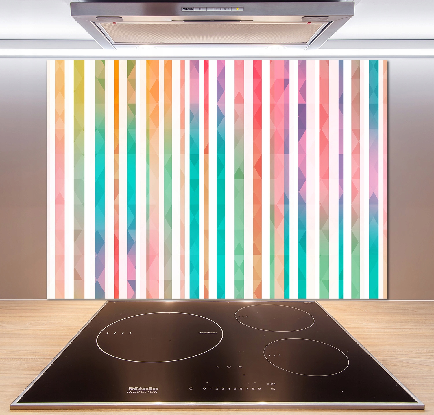

Panel do kuchni Tęczowe paski 100x70 cm + Klej