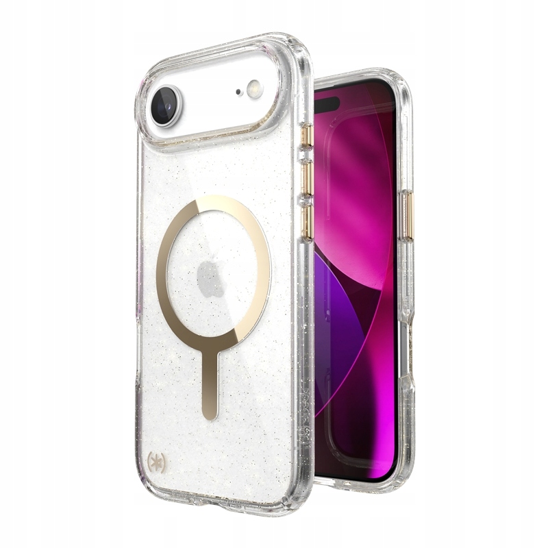 Speck Presidio Lux MagSafe Pouzdro iPhone Air (Glitter Gold Metallic)