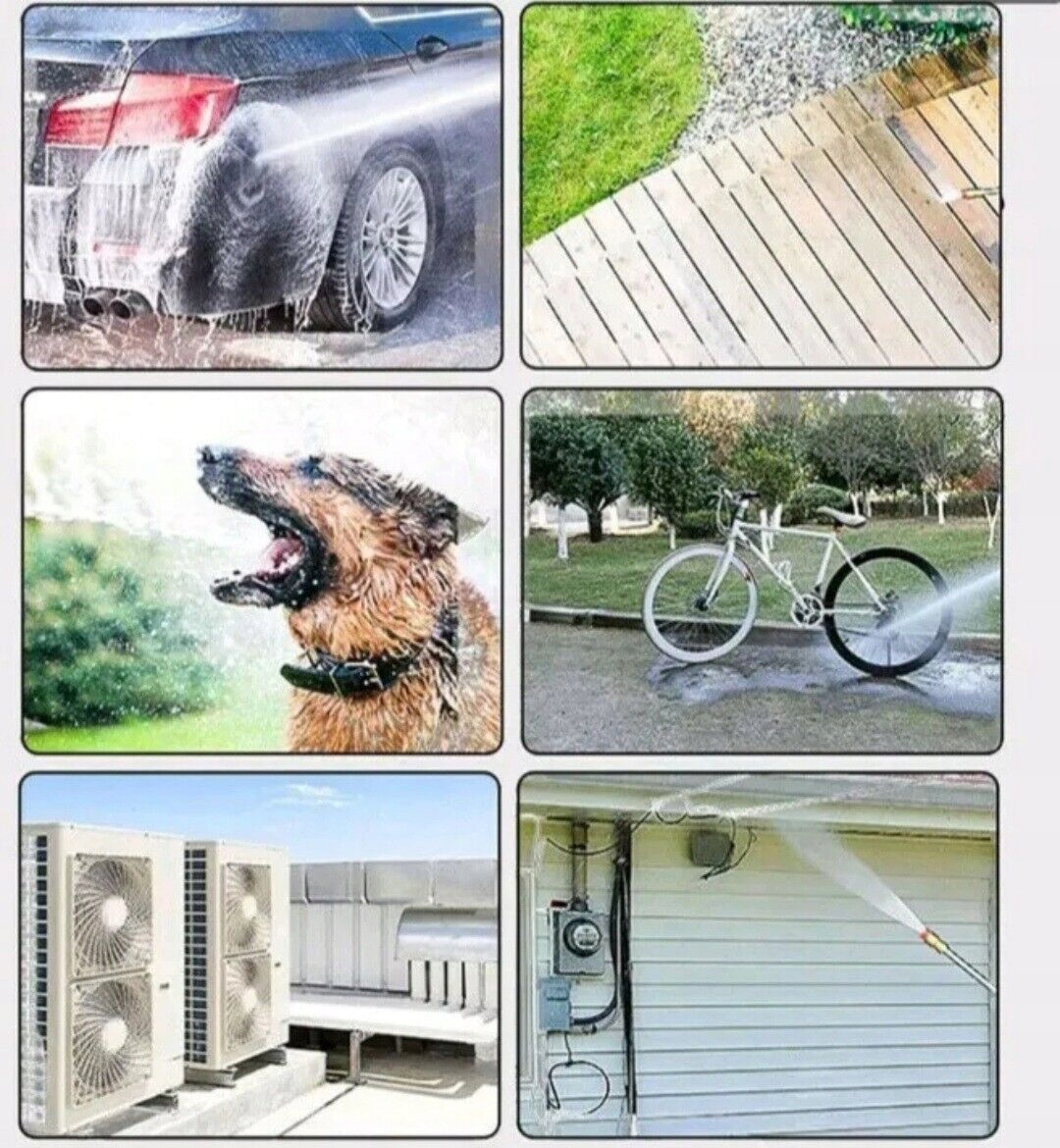 PRZENOŚNA MYJKA WYSOKOCIŚNIENIOWA PISTOLET NA WODĘ DO MYCIA SAMOCHODÓW Waga urządzenia 1.1 kg