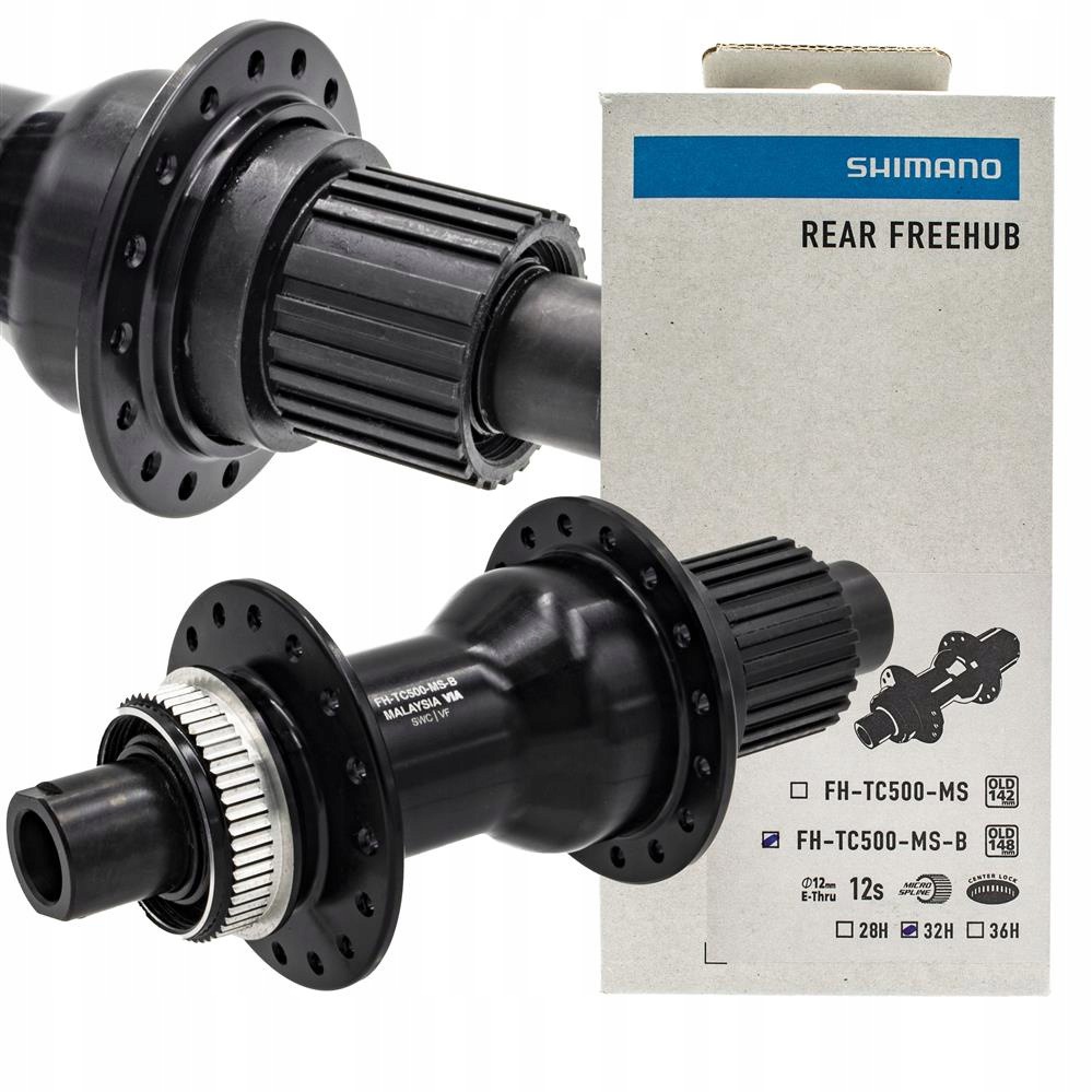 Zadní náboj jízdního kola Shimano FH-TC500-MS-B 12x148 Microspline 12 rz 32H