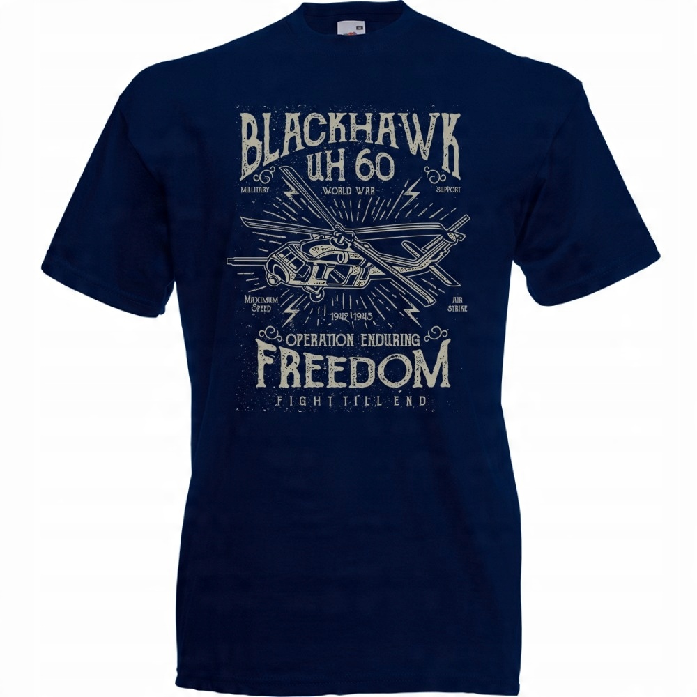 

Koszulka śmigłowiec freedom wojna M granatowa ciem