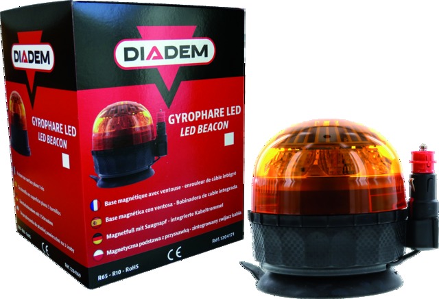 21.43.LR5.208 - Вспышка 8 LED магнитная 9W присоска