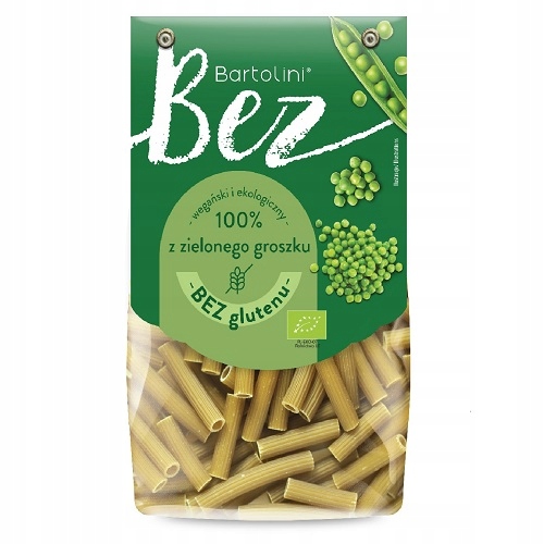Levně 4 x Těstoviny ze zeleného hrášku Trubka Bio Bezlepková 250 g Bartolini