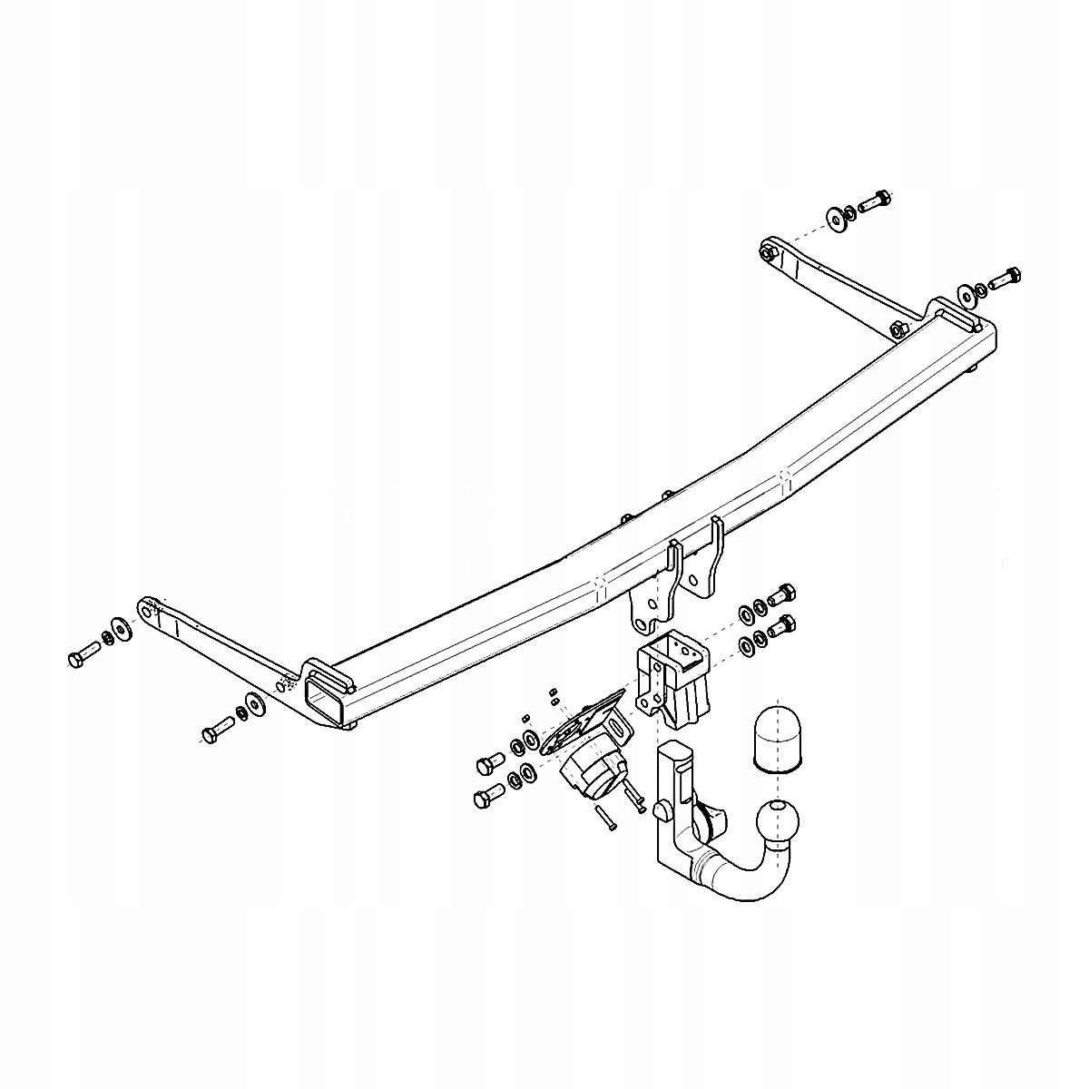 Hak holowniczy Wypinany Audi Q2 GAB Crossover od 16 MODUŁ 13 PIN GRATIS Producent Steinhof