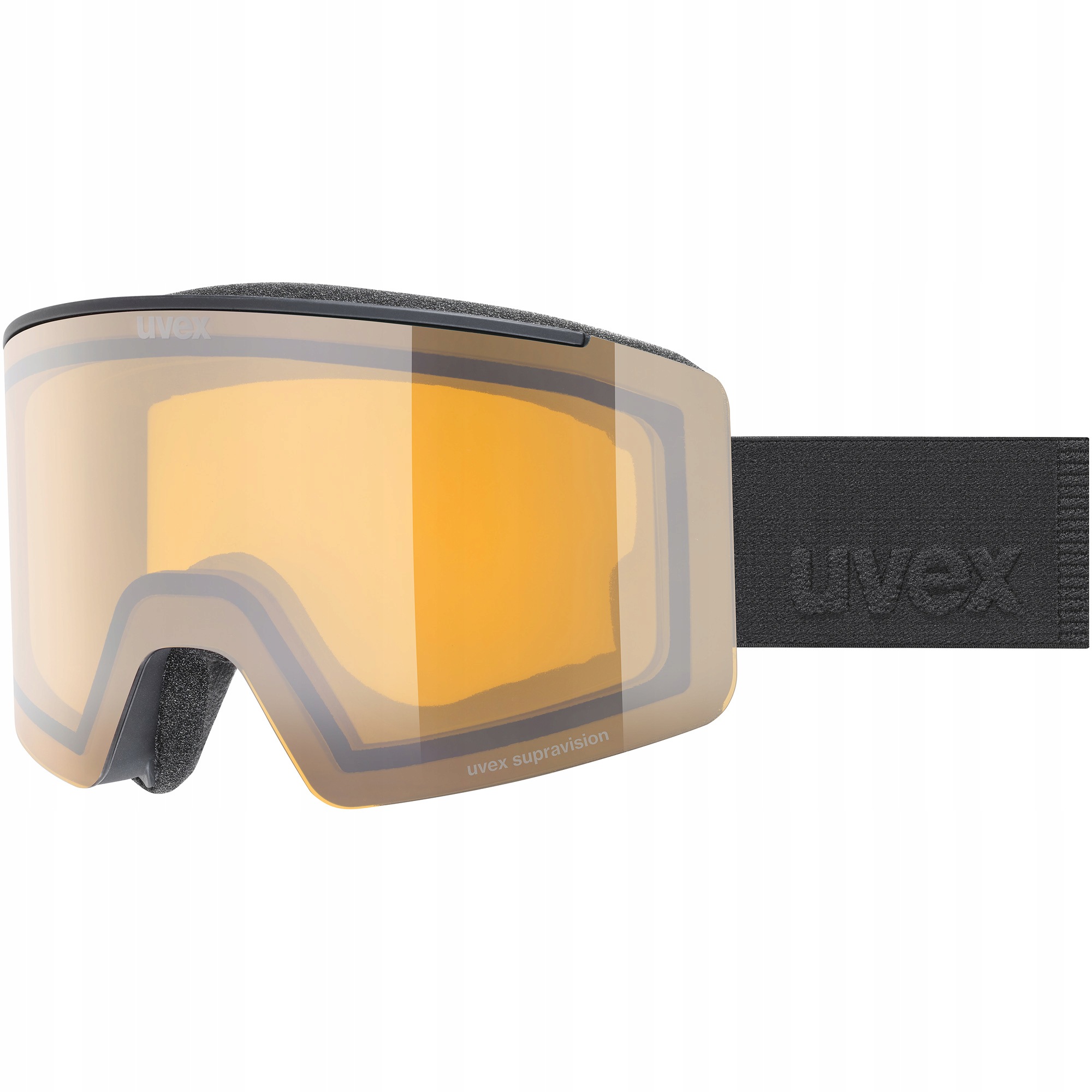 Gogle narciarskie Uvex Ignite Lg (black matt) yellow clear (S1)