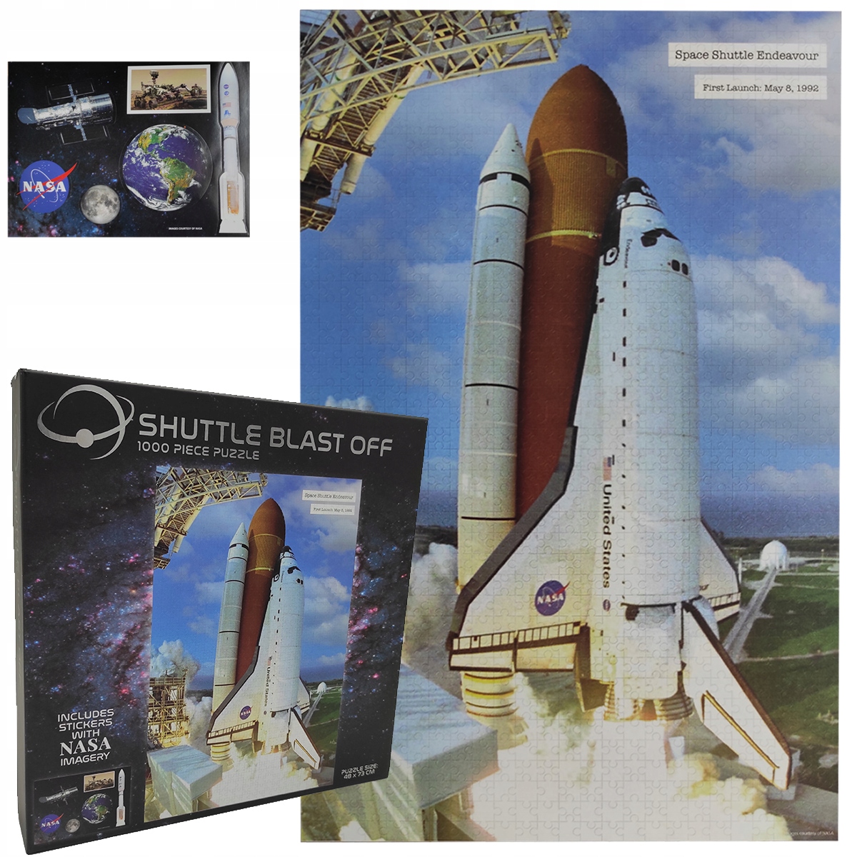 

Puzzle 1000 el Nasa Start Promu Endeavour Naklejki
