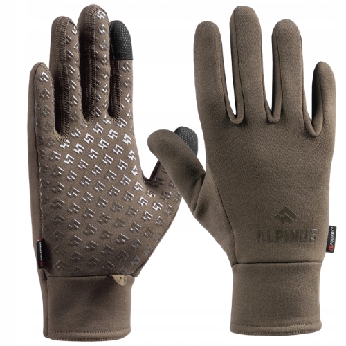 Alpinus Rękawiczki Zimowe Męskie Termoaktywne Do Smartfonów Polartec XL
