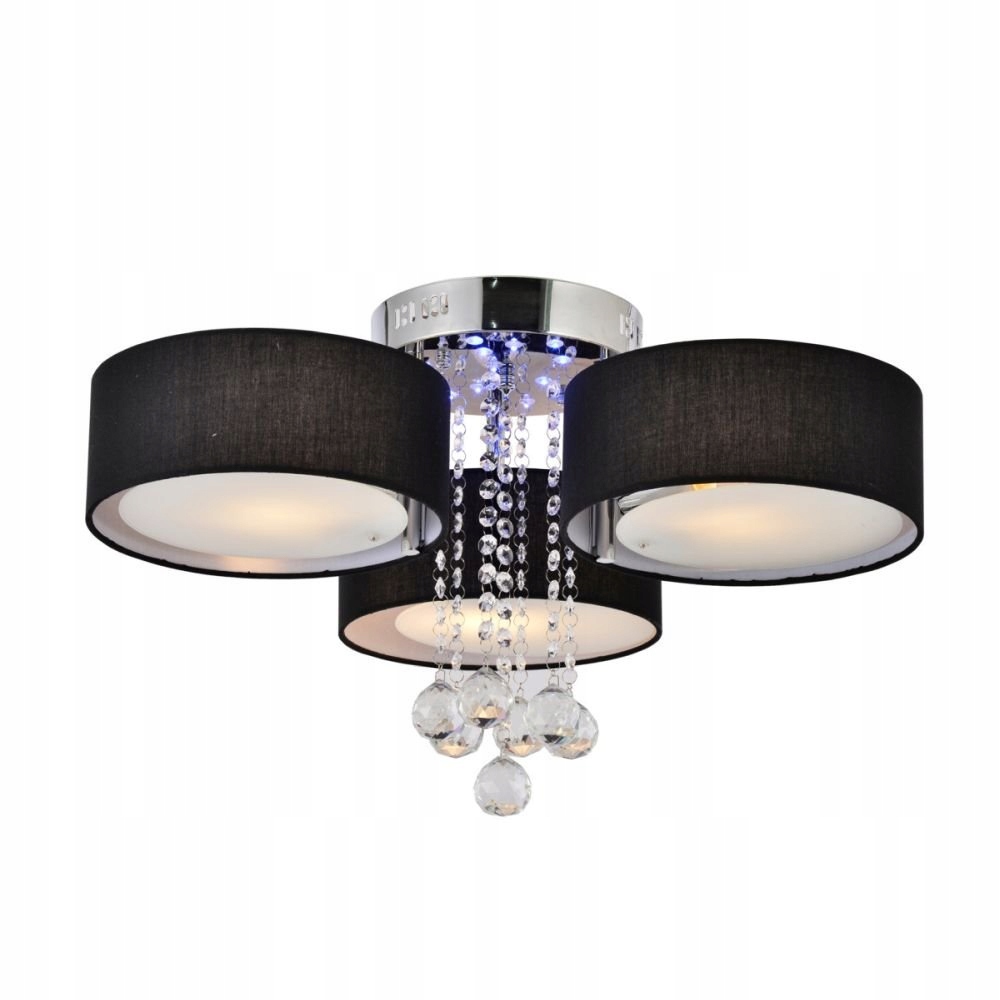 Led stropná lampa Gambela čierna Light Prestige