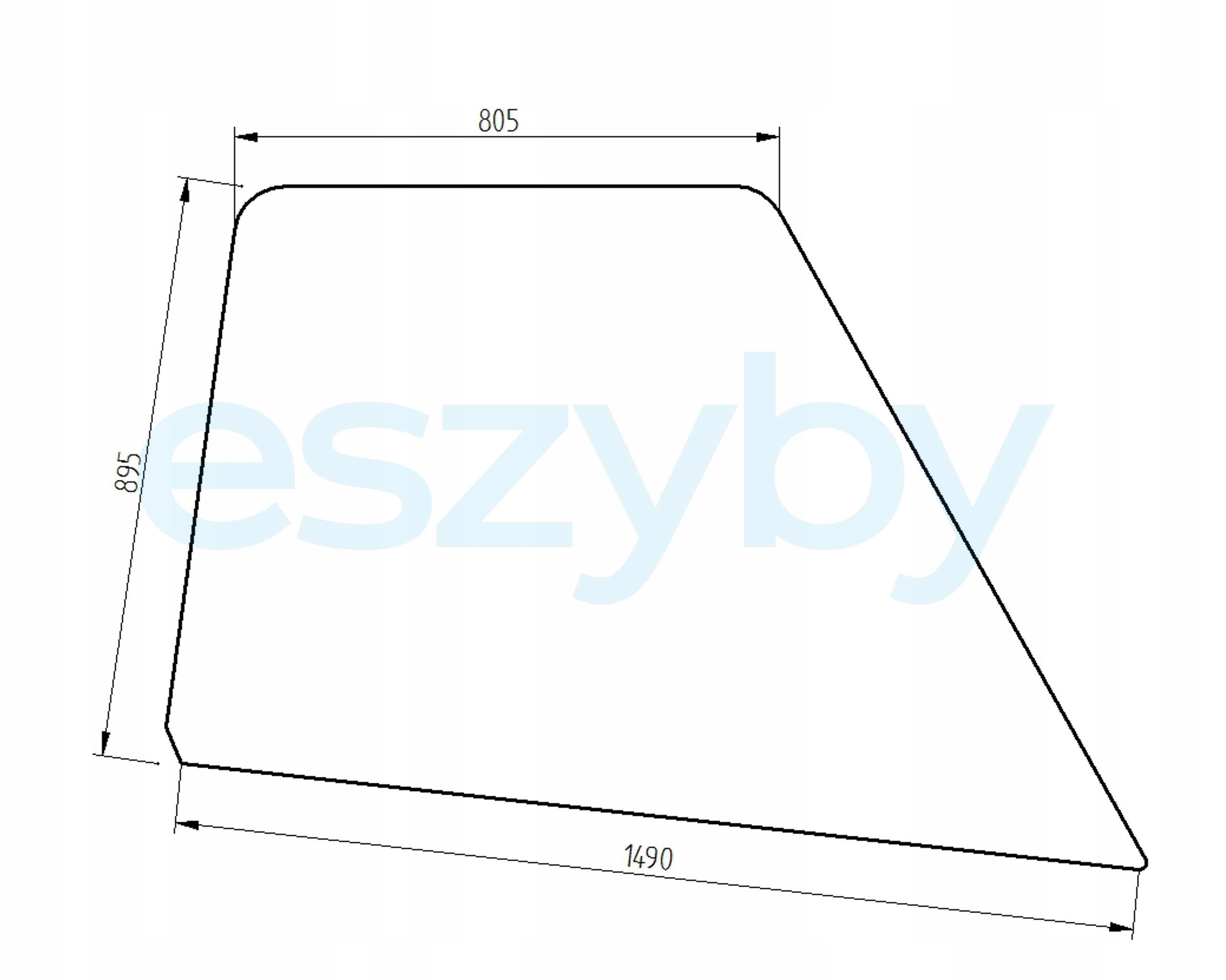 sklo teleskopický nakladač Manitou boční 185353