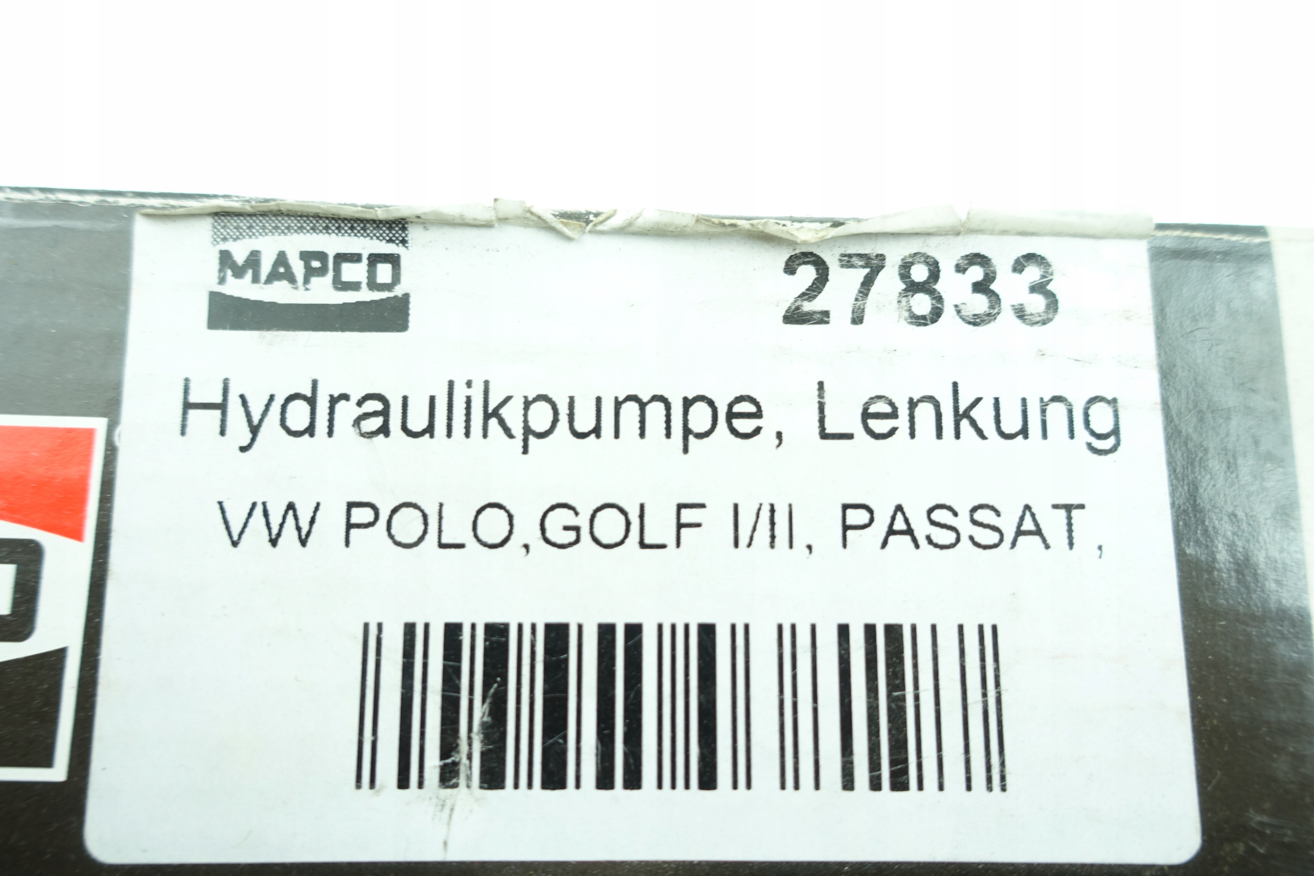 mapco 27833 насос гур, рулевой системы