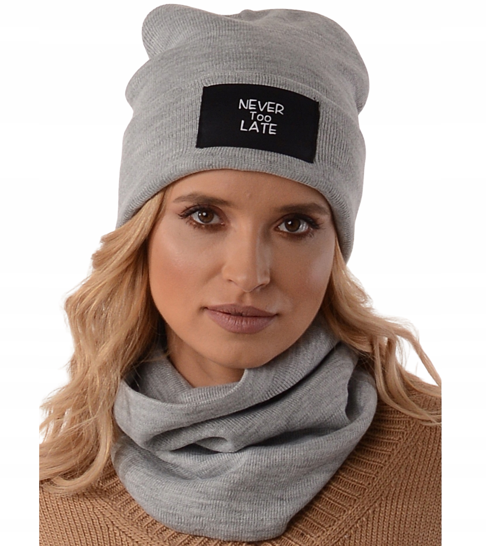 

Polski Komplet Czapka Beanie Komin tuba Kolory B4