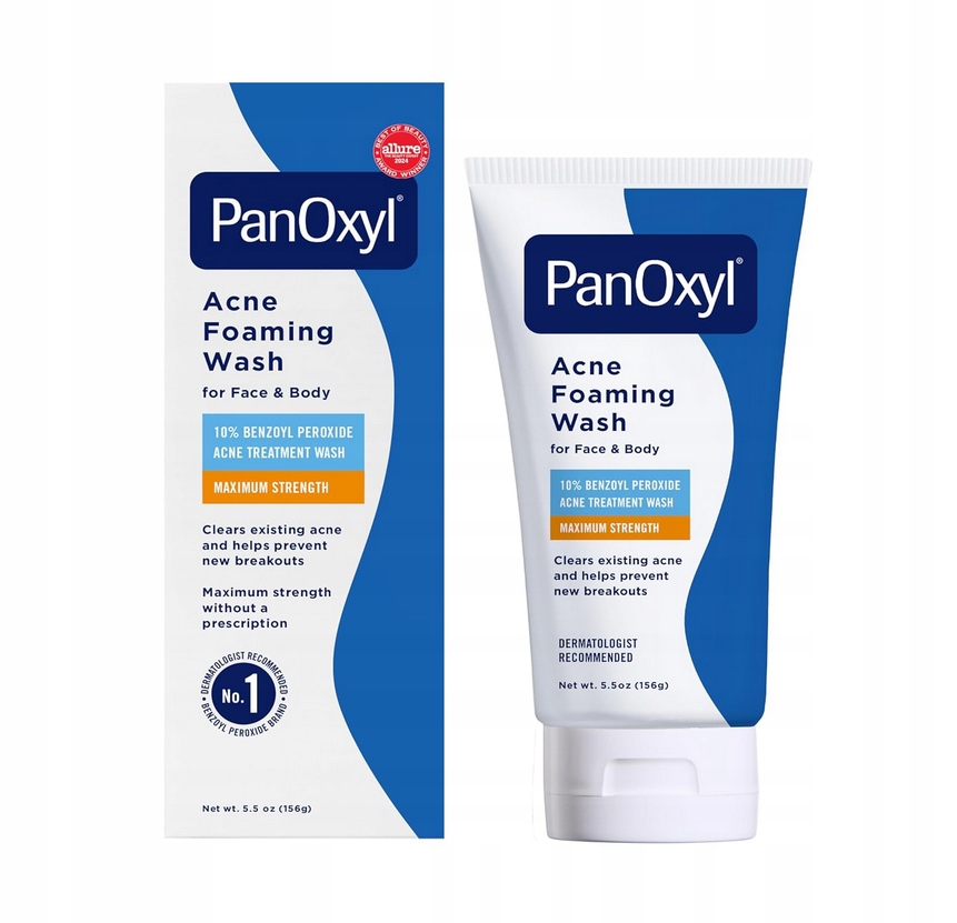 PanOxyl Acne Čisticí pěna na obličej a aknózní pleť Popis