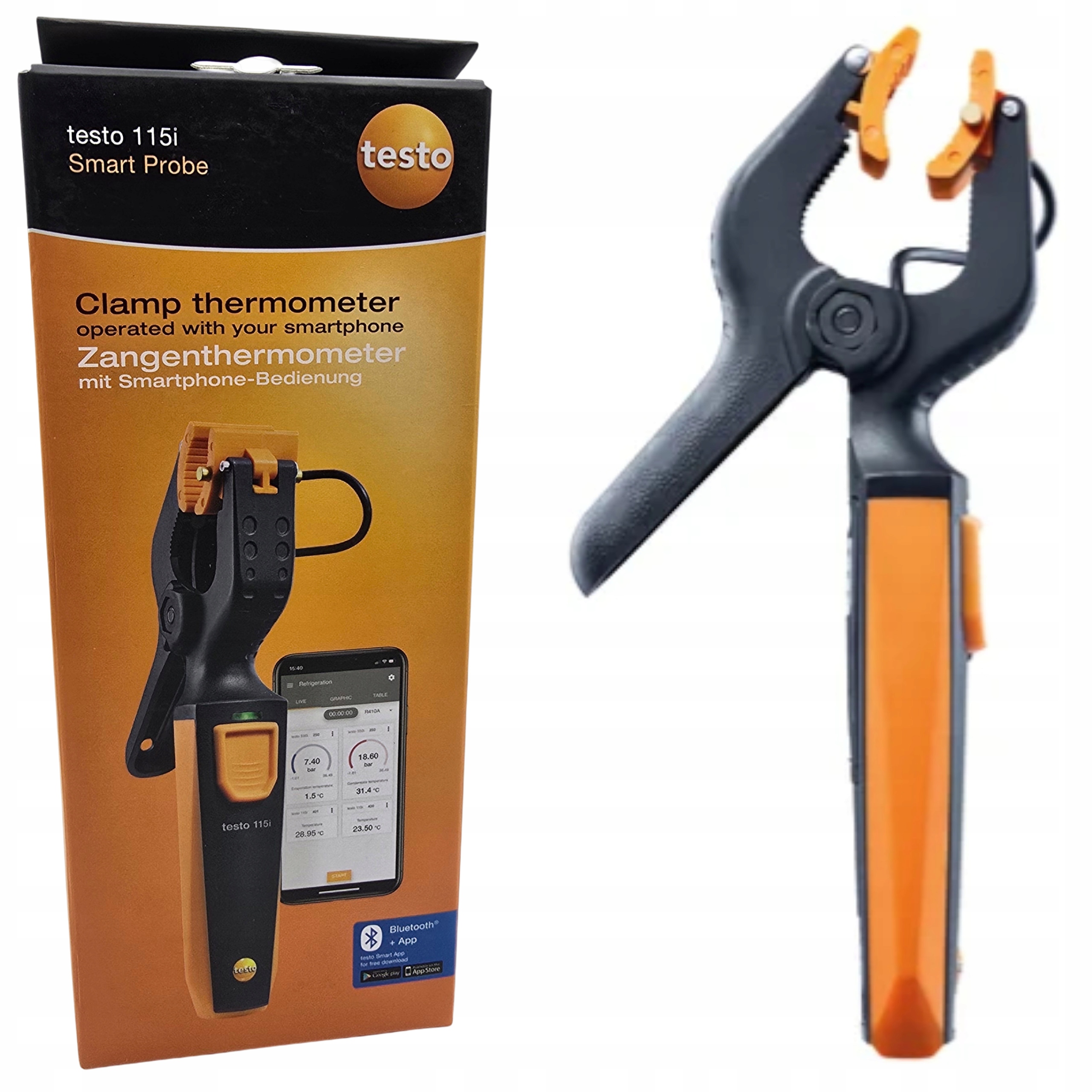 Upínací teplomer Testo 115i SmartSonda Originál S Aplikáciou