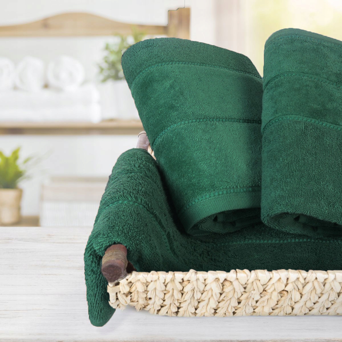 KOMPLET RĘCZNIKÓW BAWEŁNIANYCH ZESTAW 2 SZTUKI KĄPIELOWE EAN (GTIN) 5905644420533