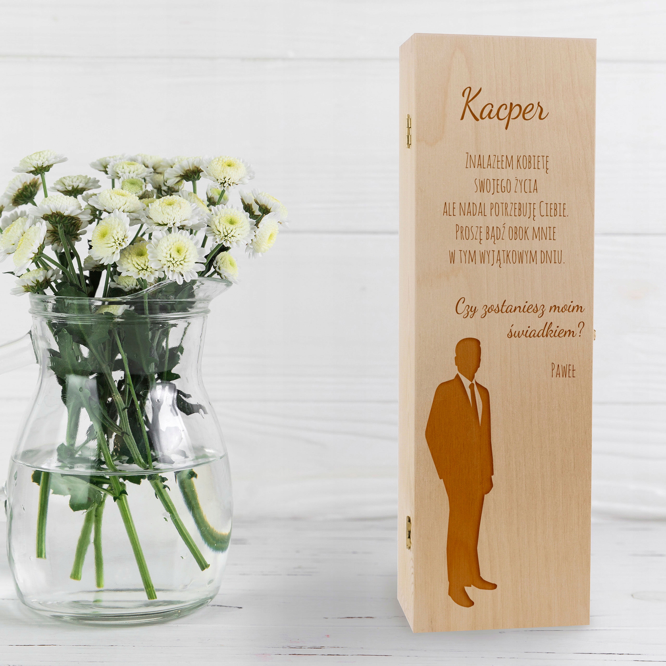 ZAPROSZENIA ŚLUBNE DLA ŚWIADKÓW SKRZYNKA PROŚBA EAN (GTIN) 5904624908917