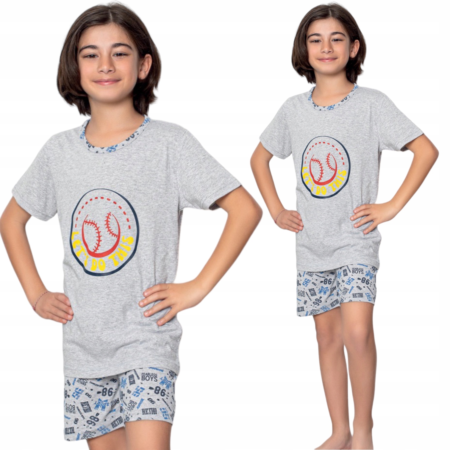 

Piżama Chłopięca Dziecięca/młodzieżowa Krótk Rękaw