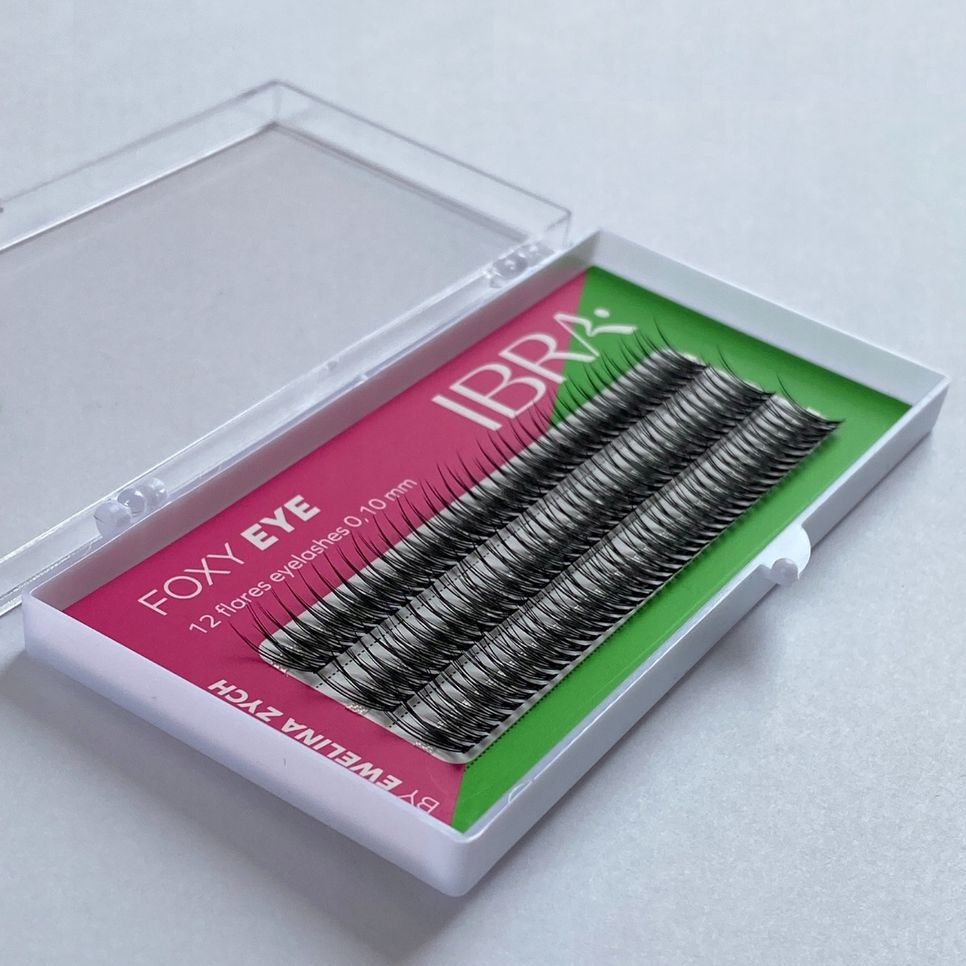 Kępki rzęs "Foxy Eye" 12mm IBRA Makeup Marka Ibra Makeup