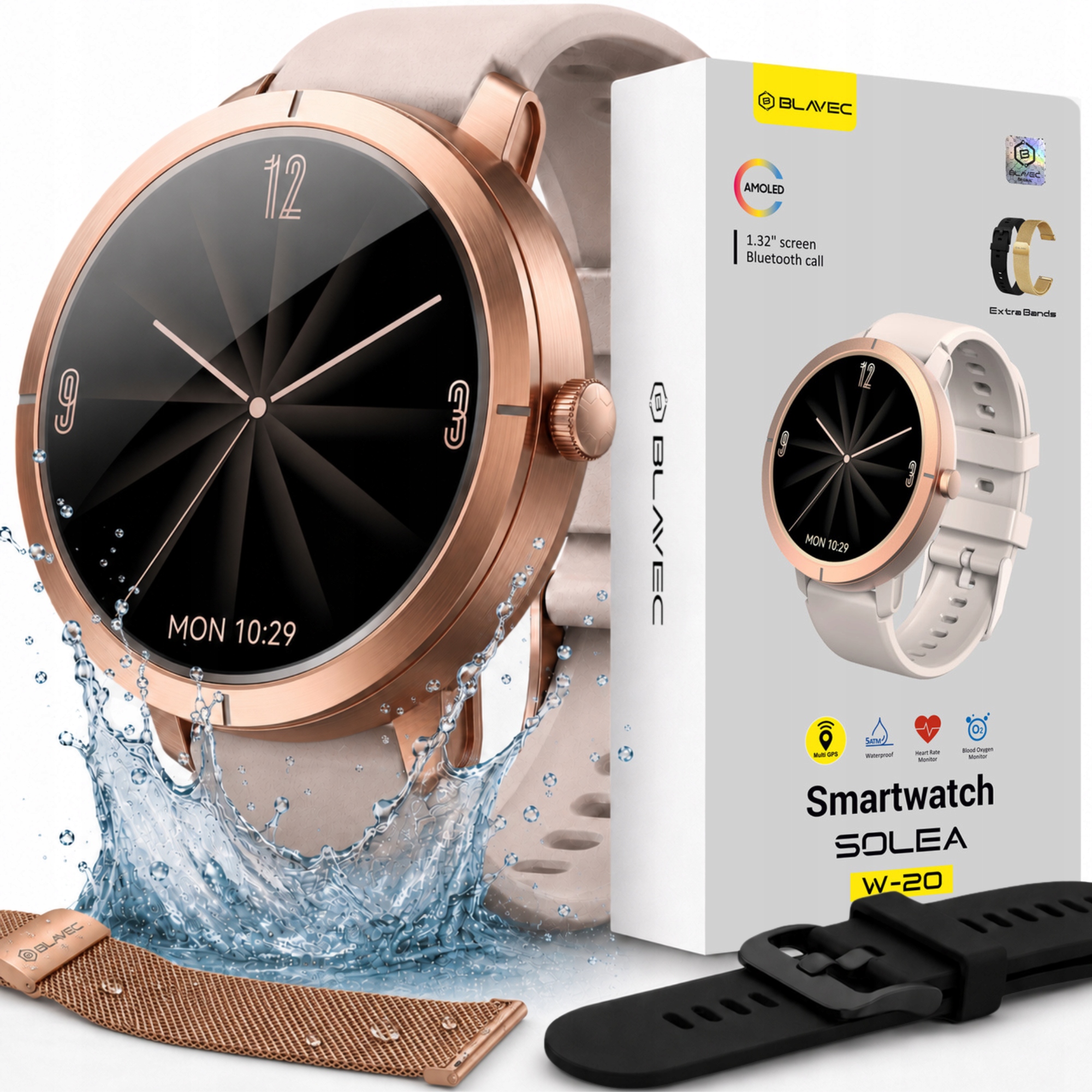 Zegarek Smartwatch Damski Wodoodporny Gps Rozmowy Menu Pl Amoled Sport